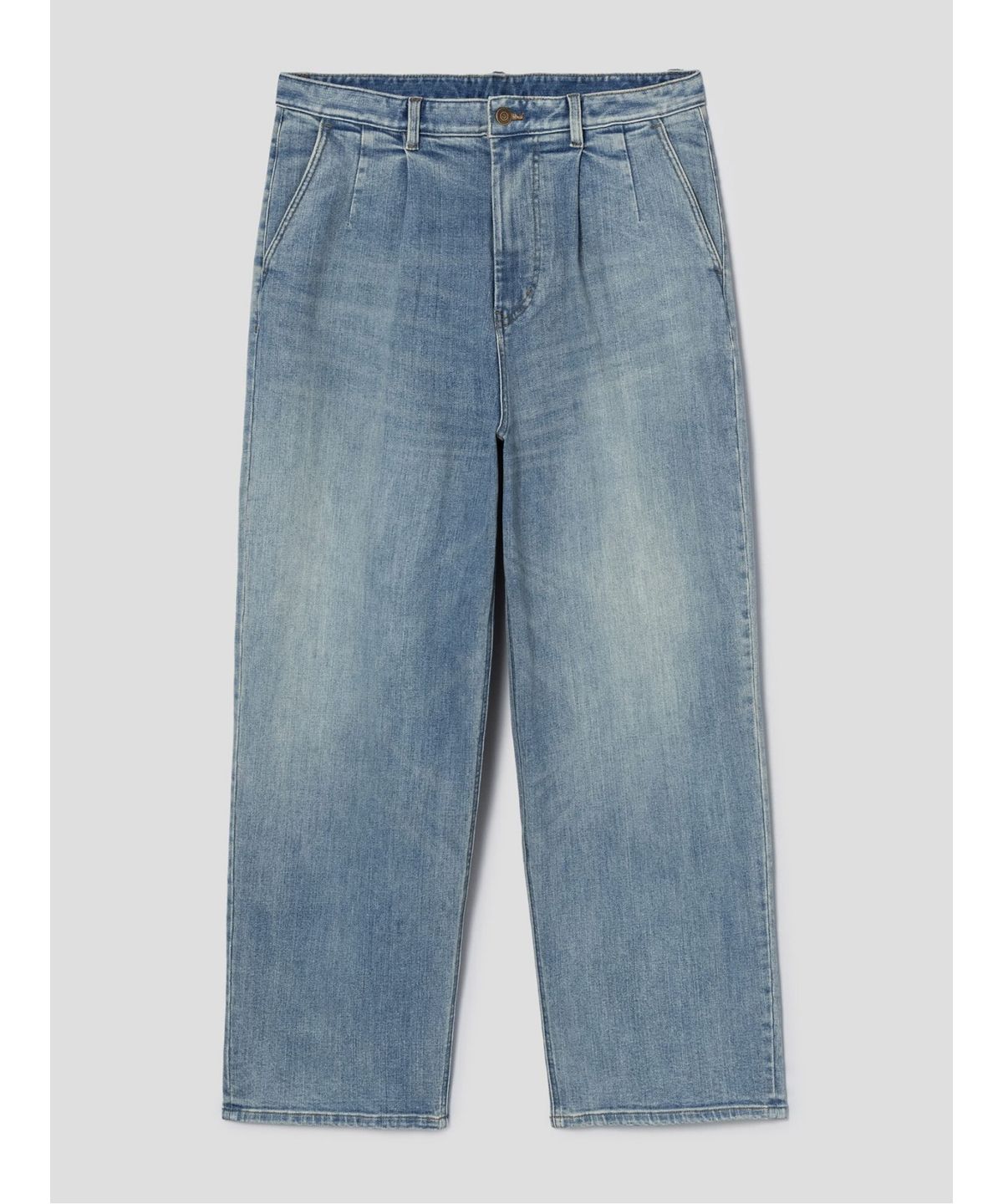 시프트지(SHIFT.G) Semi Wide Tapered Denim Pants  Blue