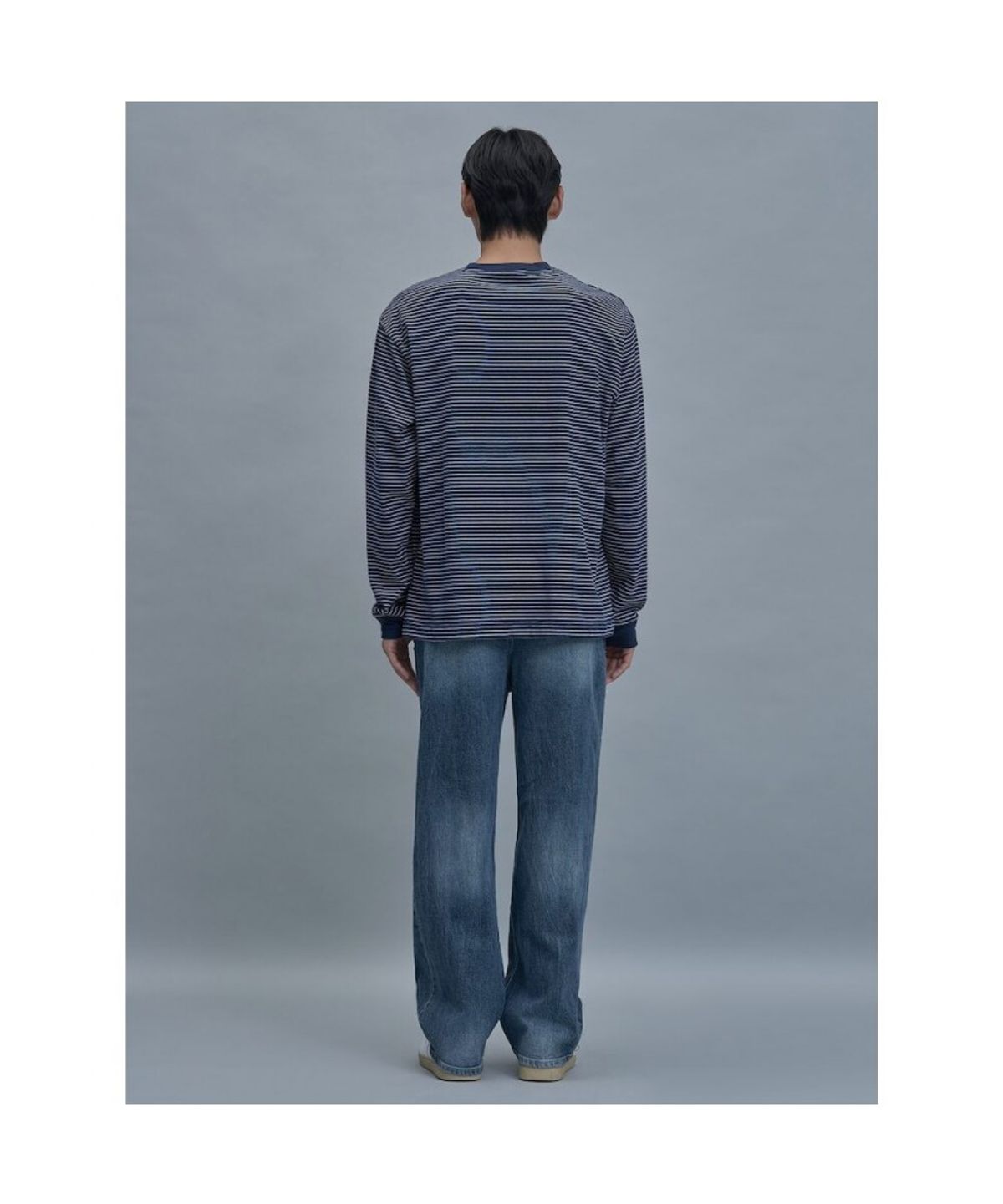 시프트지(SHIFT.G) Semi Wide Tapered Denim Pants  Navy