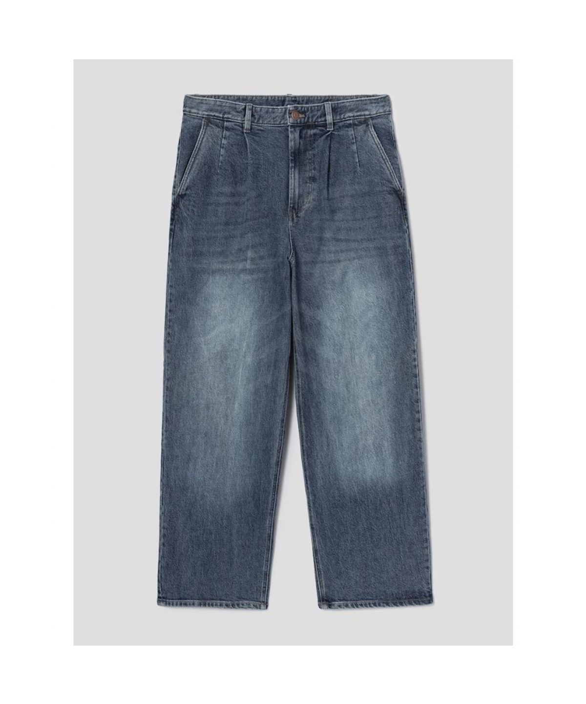 시프트지(SHIFT.G) Semi Wide Tapered Denim Pants  Navy