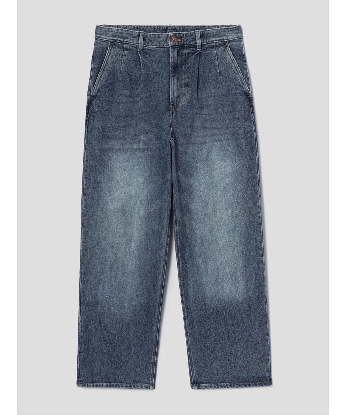 시프트지(SHIFT.G) Semi Wide Tapered Denim Pants  Navy