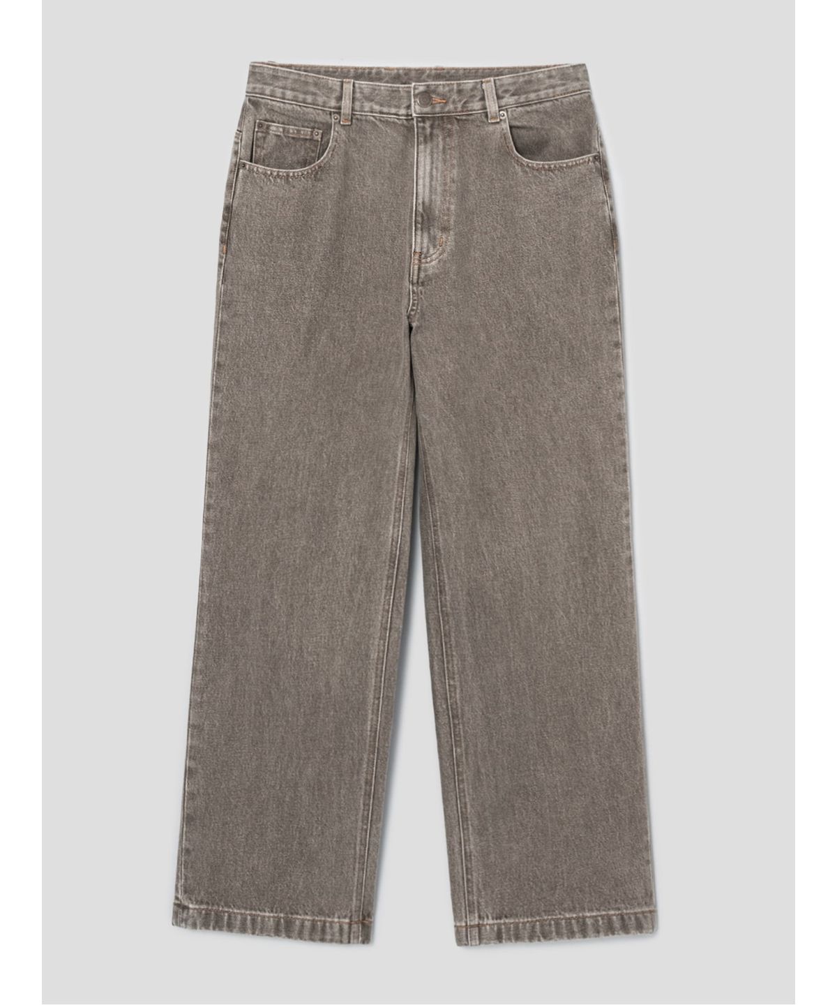 시프트지(SHIFT.G) Washed Wide Denim Pants  Khaki