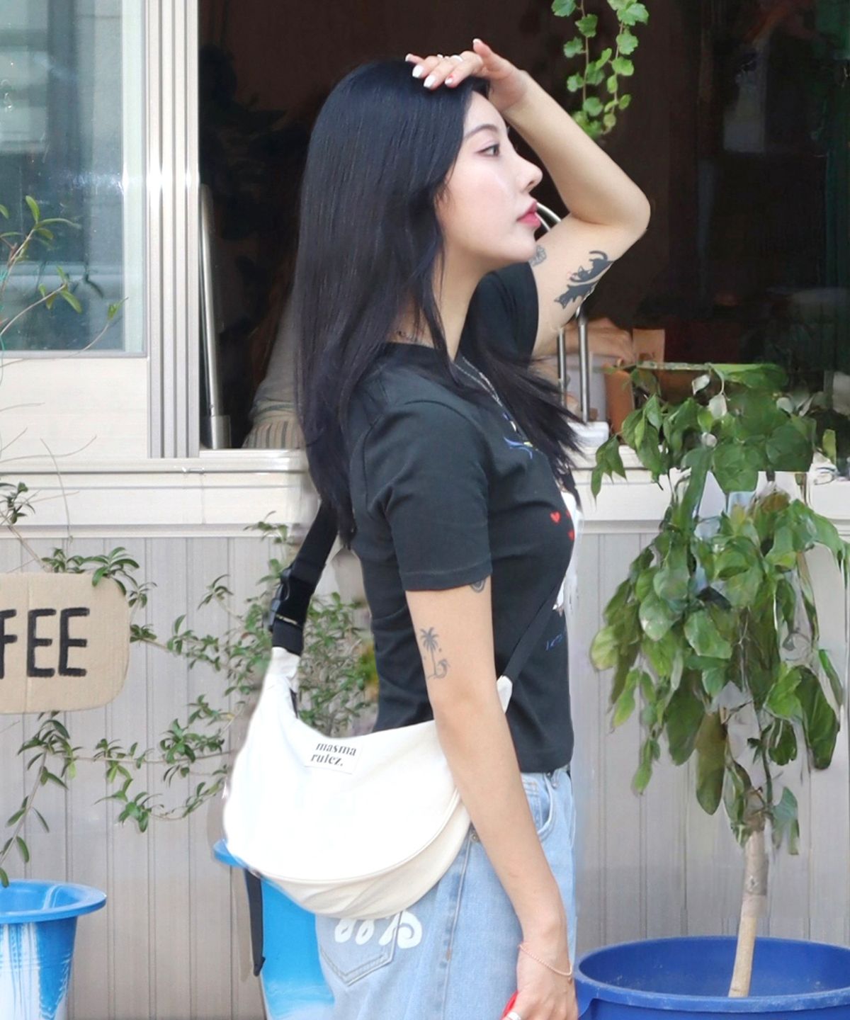 마스마룰즈(MASMARULEZ) mini ver. Halfmoon cross bag_Butter cream