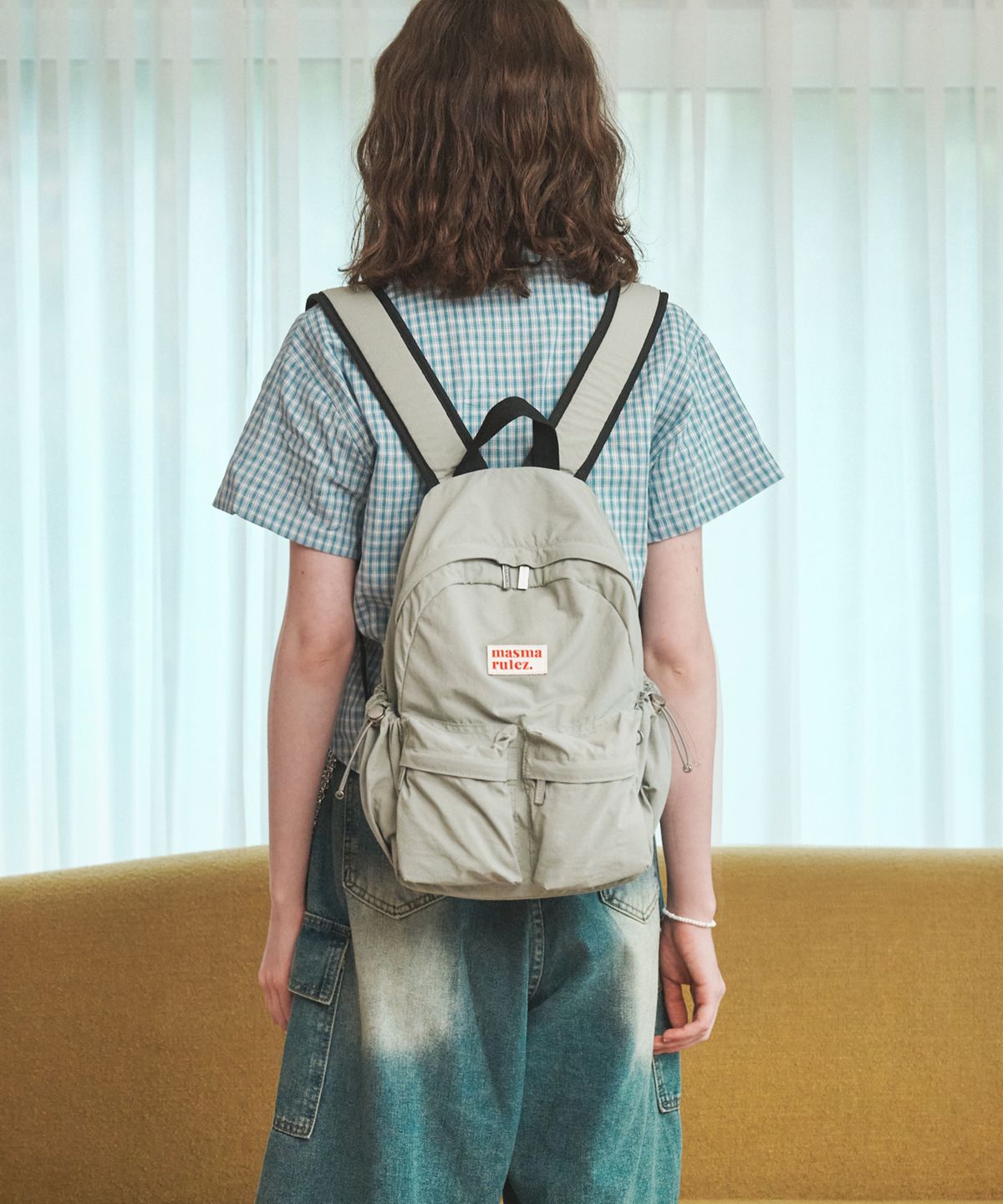 마스마룰즈(MASMARULEZ) mini ver. Two pocket daily backpack_Gray