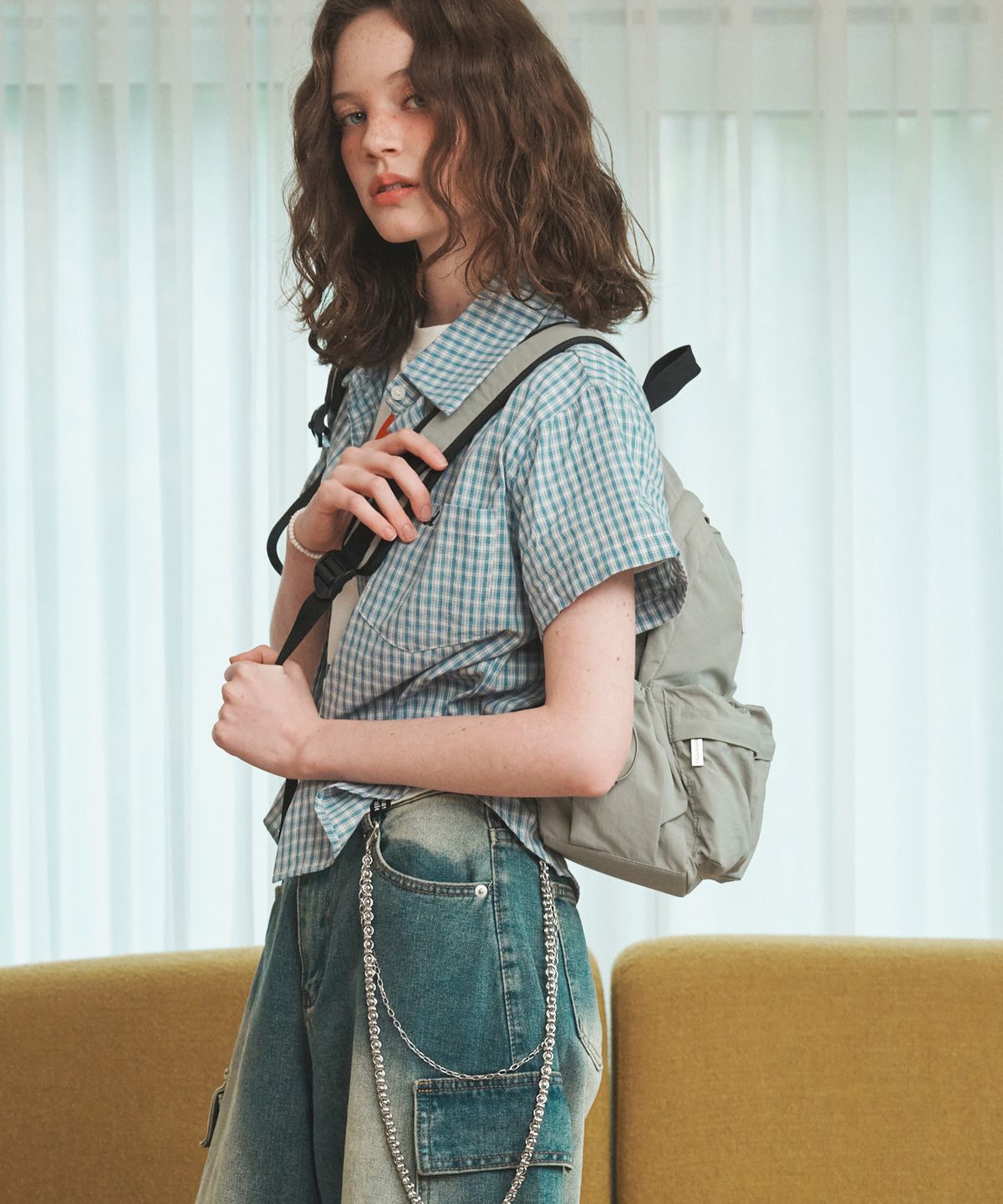 마스마룰즈(MASMARULEZ) mini ver. Two pocket daily backpack_Gray