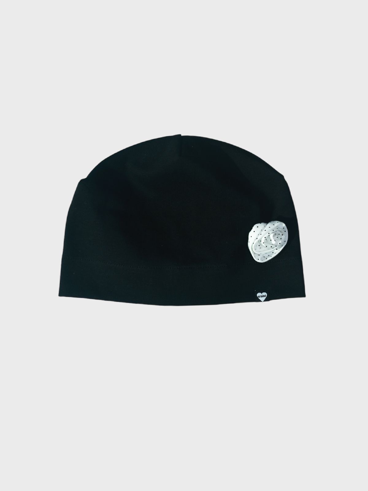 유지떼(USITE) DOT ROSE BEANIE, BLACK