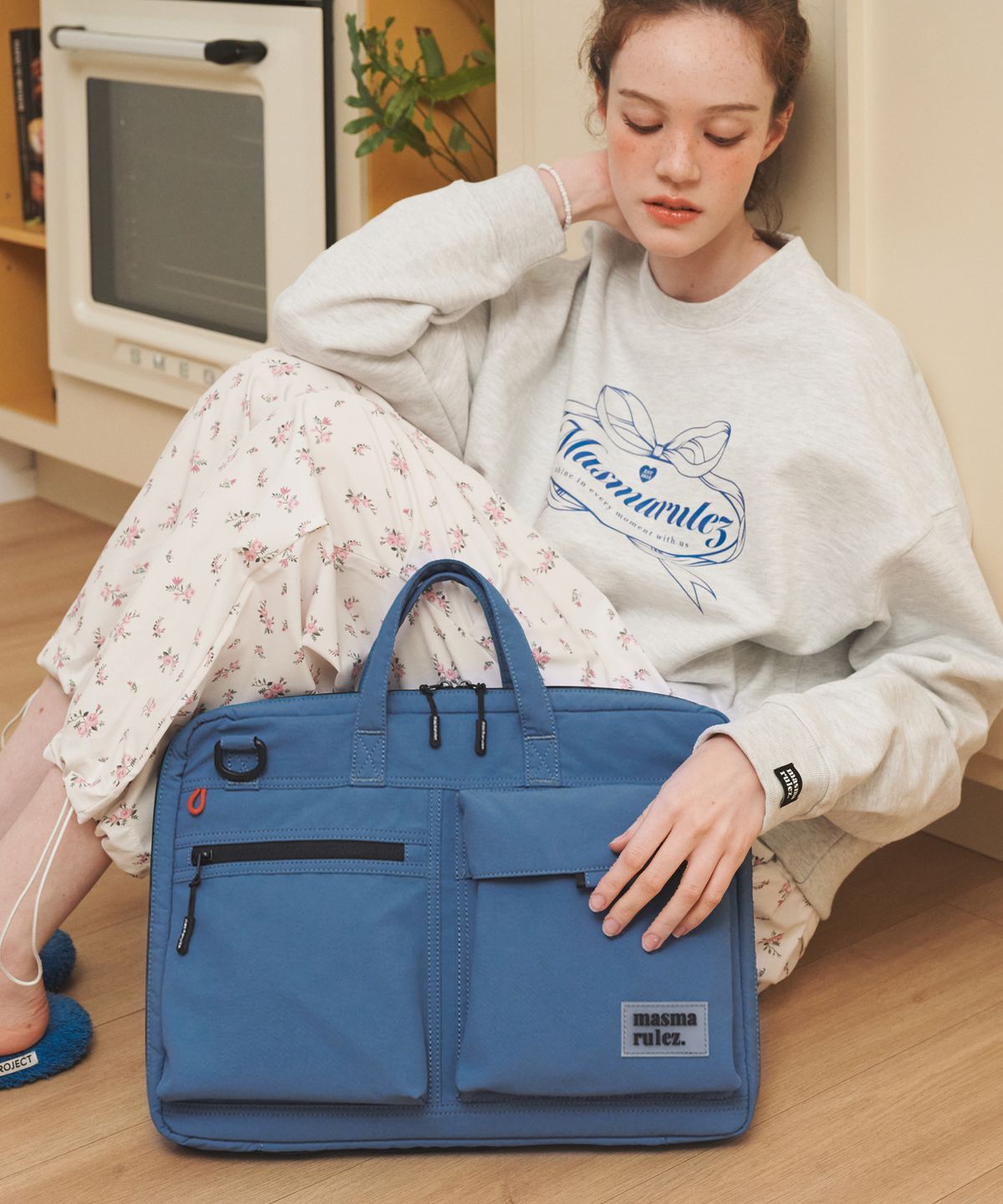 마스마룰즈(MASMARULEZ) Briefit laptop case slim bag_Blue