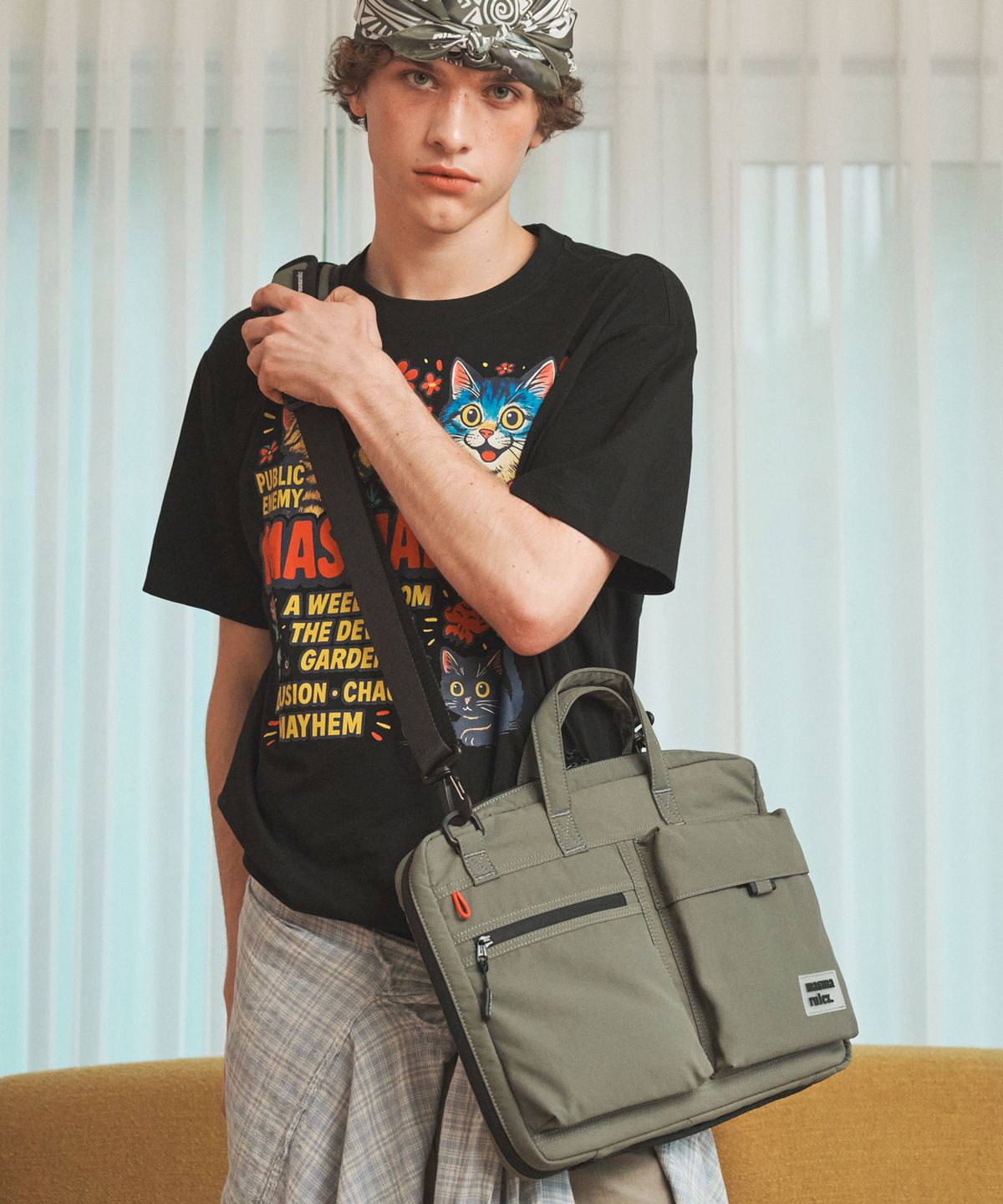 마스마룰즈(MASMARULEZ) Briefit laptop case slim bag_Khaki