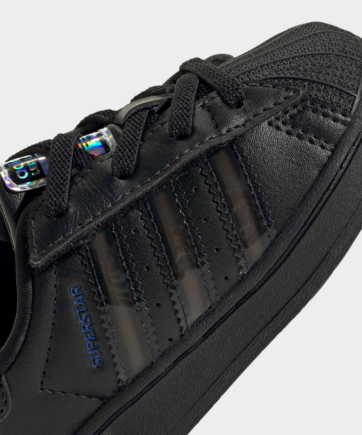 아디다스 키즈(ADIDAS KIDS) 슈퍼스타 LED 라이트 컴포트 클로저 EL 인펀트 - 블랙 / JS1295