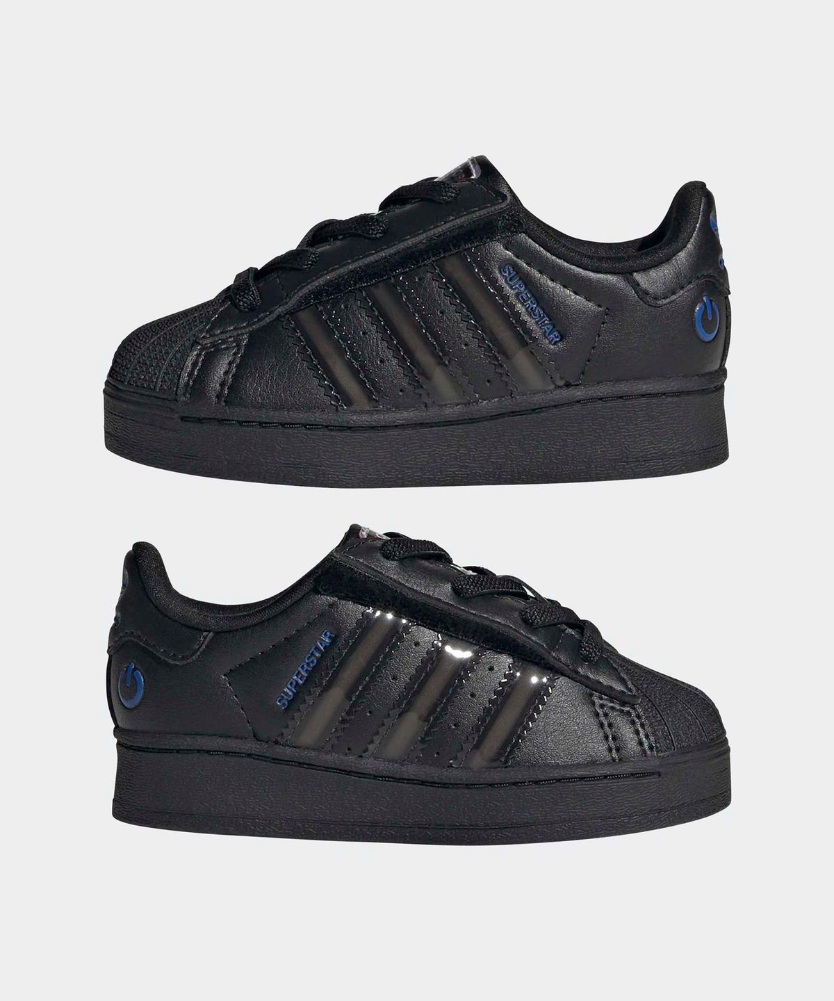아디다스 키즈(ADIDAS KIDS) 슈퍼스타 LED 라이트 컴포트 클로저 EL 인펀트 - 블랙 / JS1295