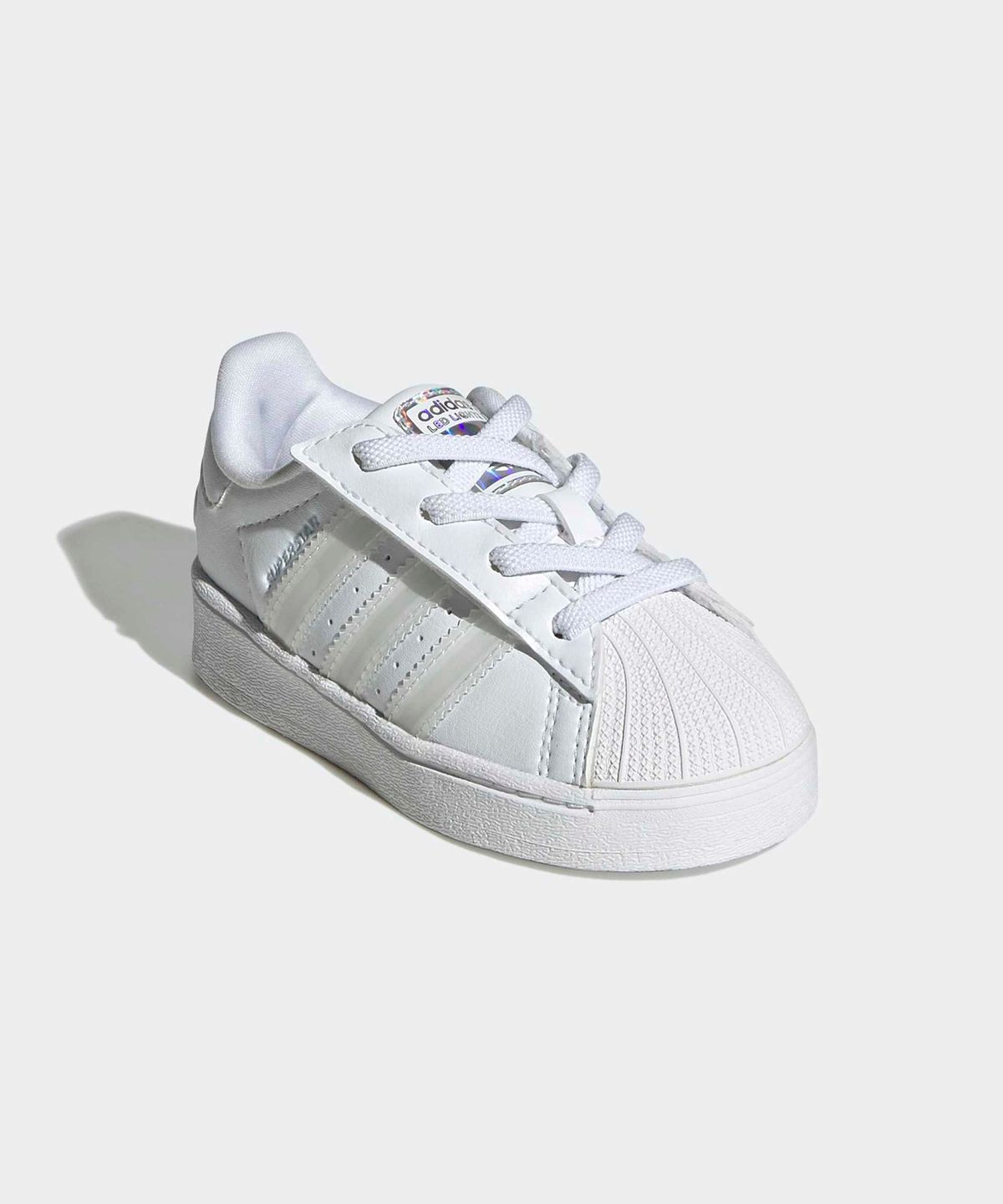 아디다스 키즈(ADIDAS KIDS) 슈퍼스타 LED 라이트 컴포트 클로저 EL 인펀트 - 화이트 / JQ6418