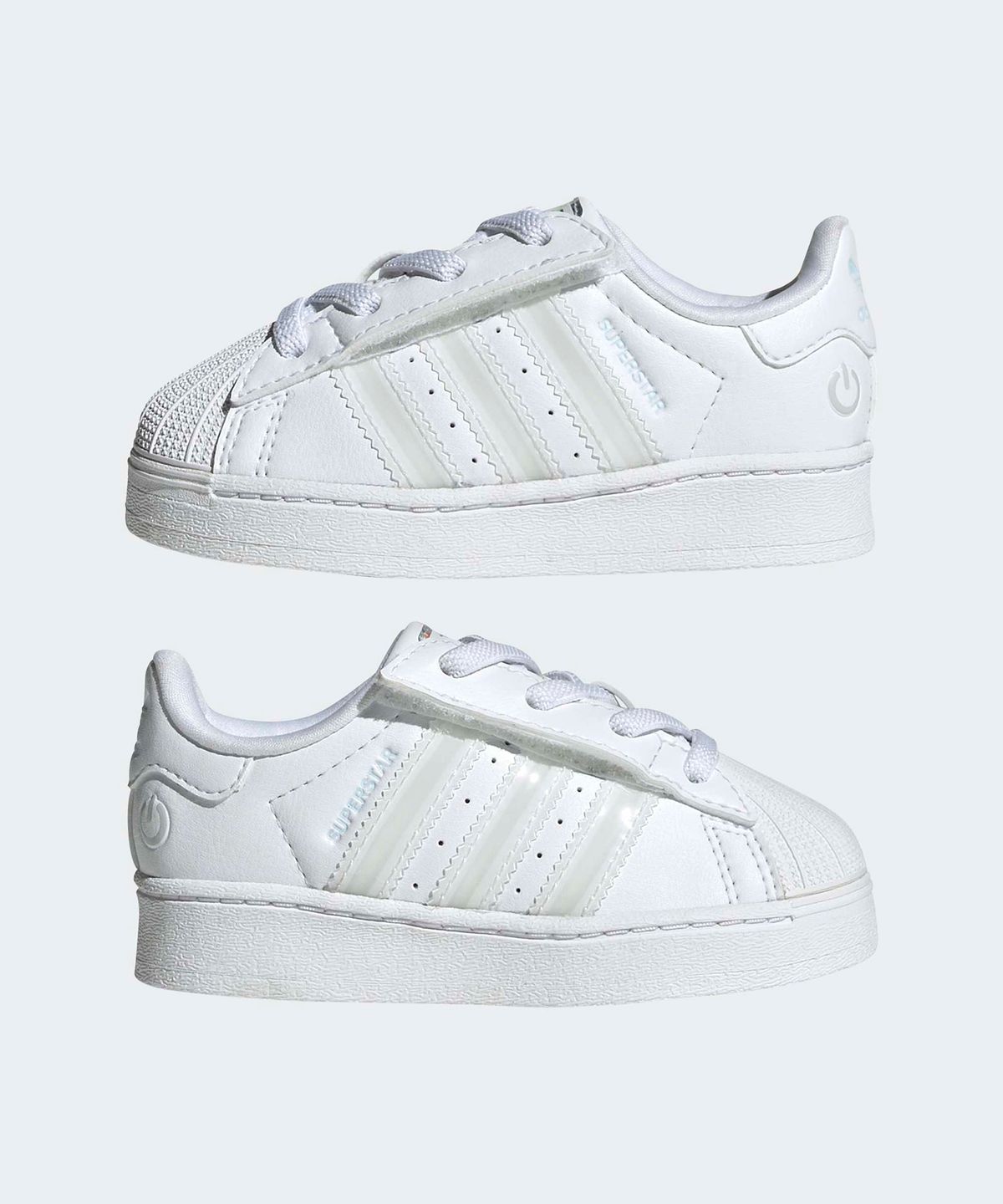 아디다스 키즈(ADIDAS KIDS) 슈퍼스타 LED 라이트 컴포트 클로저 EL 인펀트 - 화이트 / JQ6418