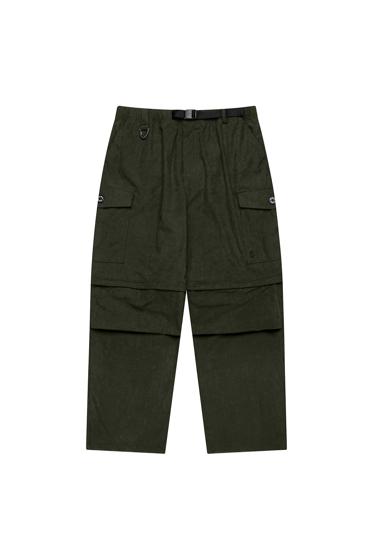프라이데이세븐(FRIDAYSEVEN) 컨버터블 투웨이 2way wide pt corduroy khaki