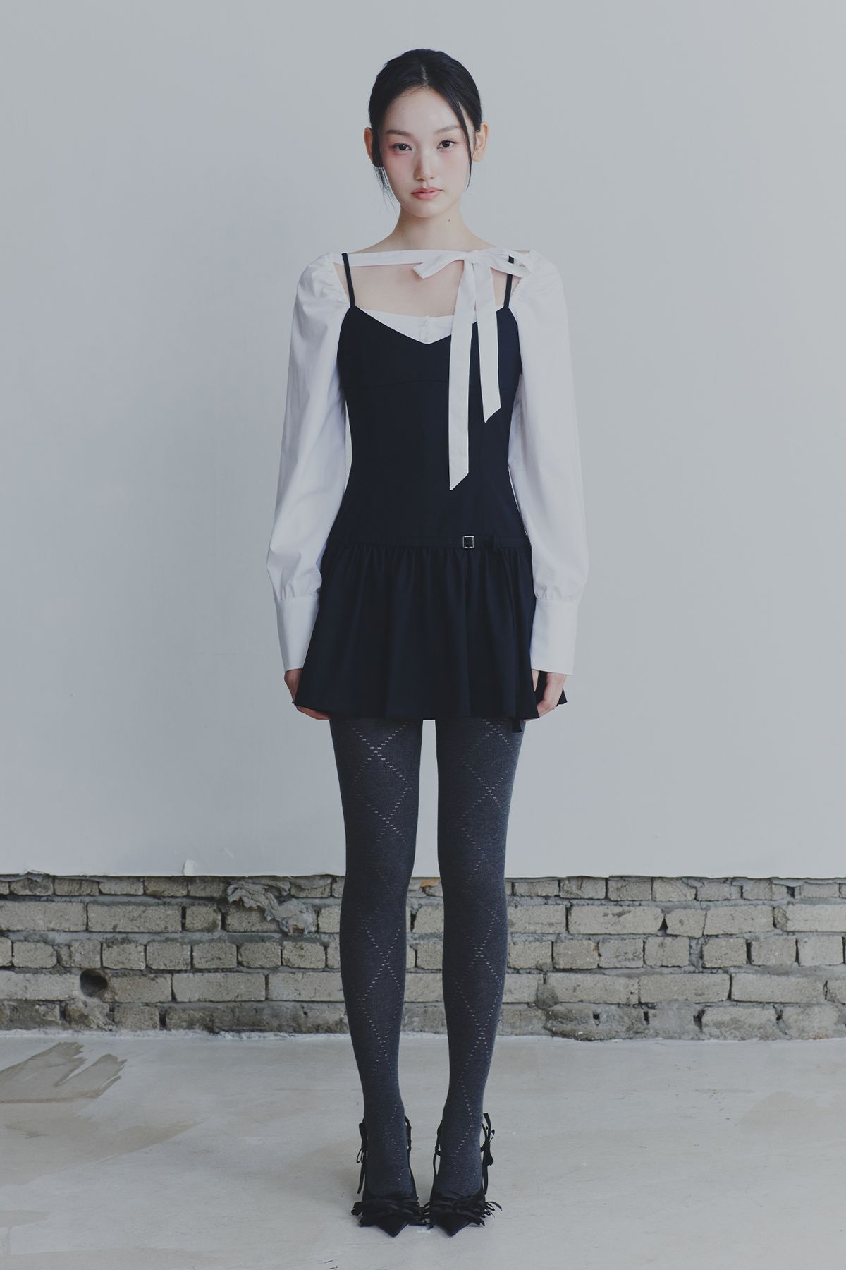 페인오어플레져(PAINORPLEASURE) BIANCA DRESS deep navy
