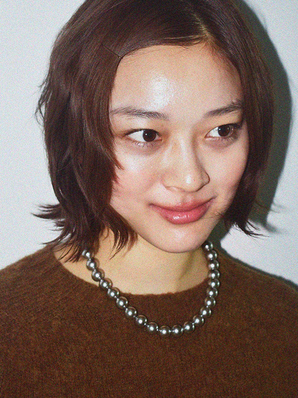 유지떼(USITE) DOT GREY PEARL Necklace, 2Size