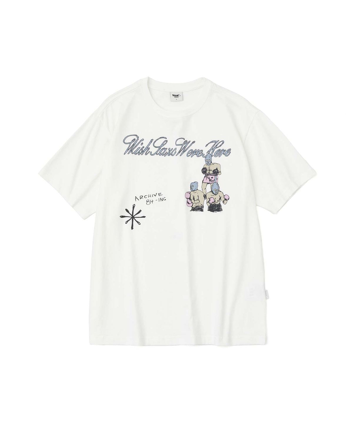 더블유엠씨(WMC) 마스크 복서 티셔츠_WHITE