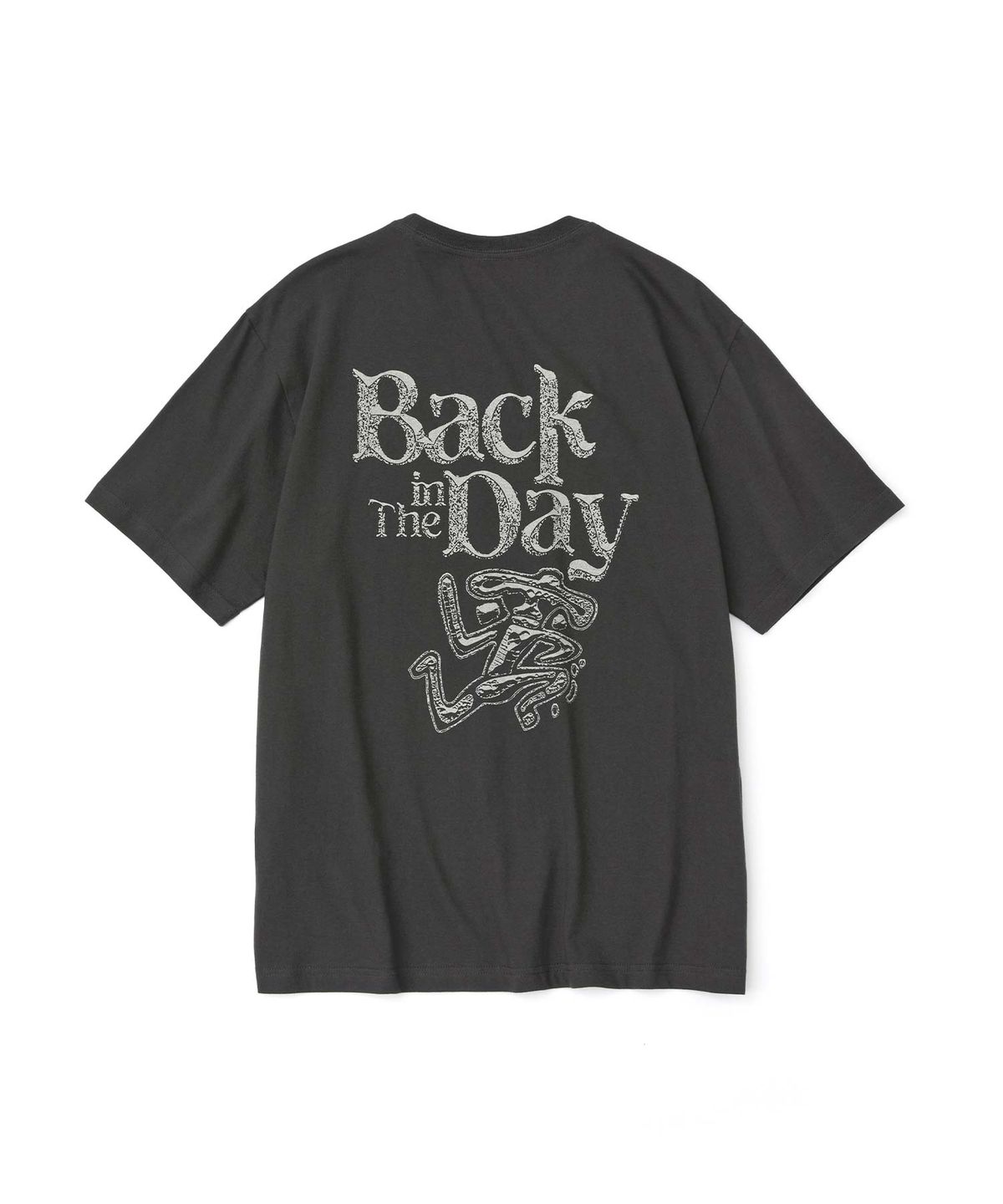 더블유엠씨(WMC) 스톤 로고 티셔츠_CHARCOAL GREY
