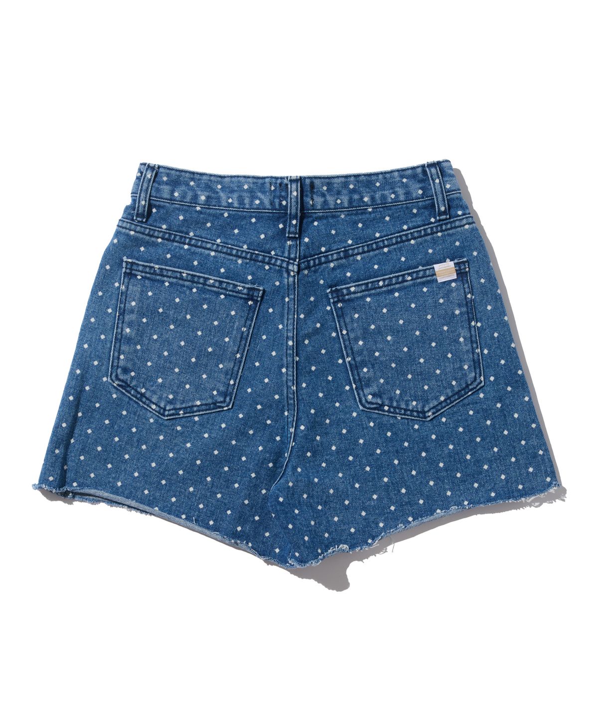 카고브로스 포 우먼(CARGOBROS FOR WOMAN) 도트 컷오프 데님 반바지 (진청)
