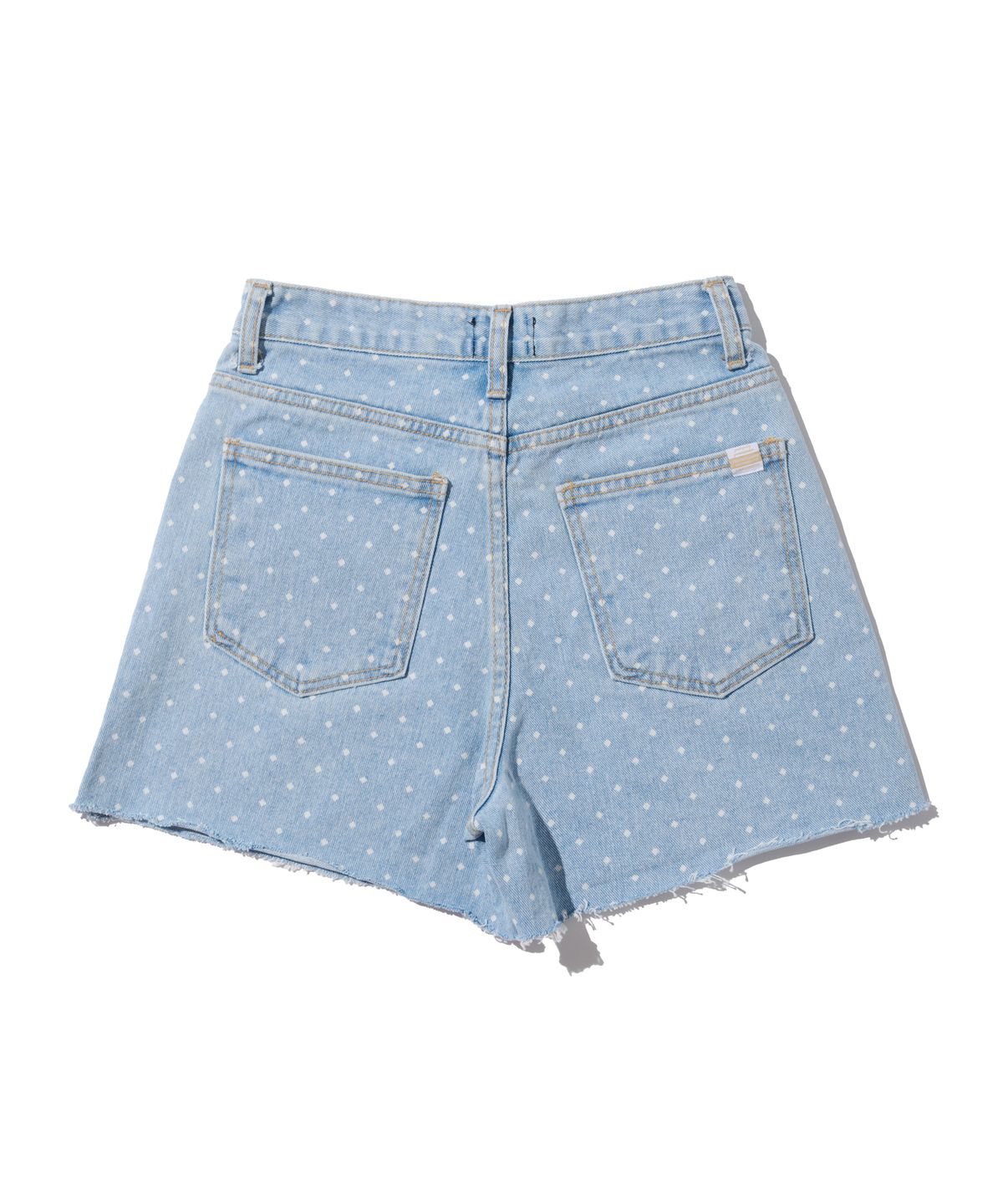 카고브로스 포 우먼(CARGOBROS FOR WOMAN) 도트 컷오프 데님 반바지 (연청)