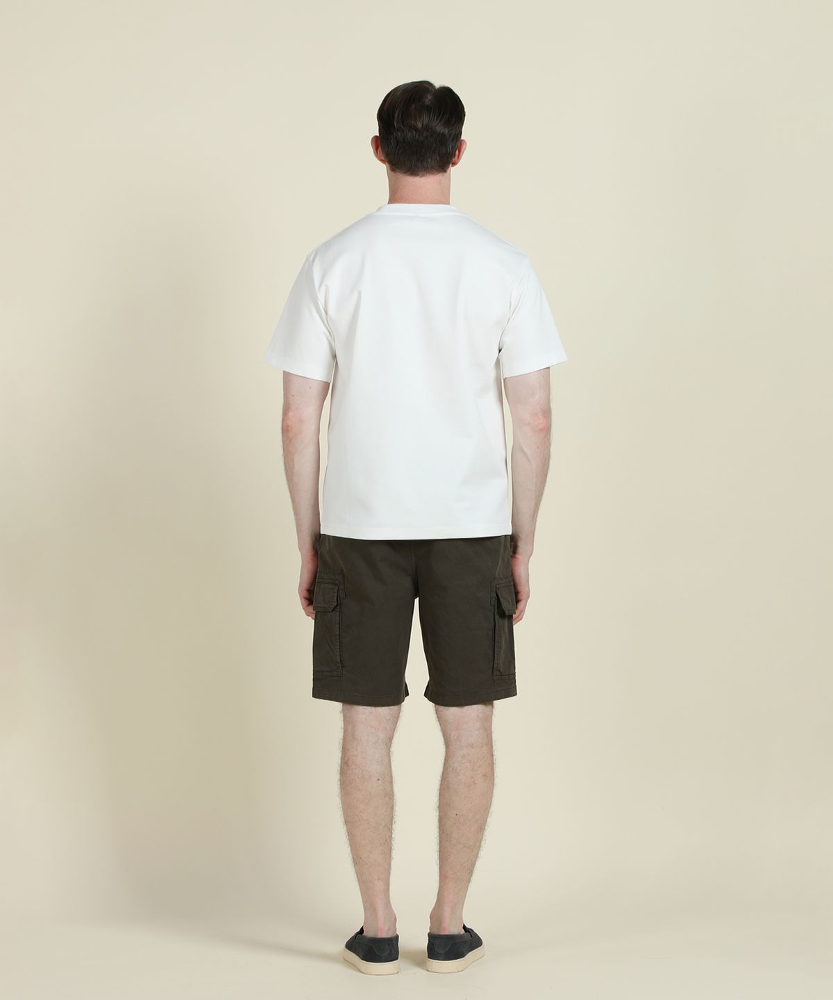 빠니깔레(PANICALE) 화이트 그라데이션 로고 반팔 티셔츠