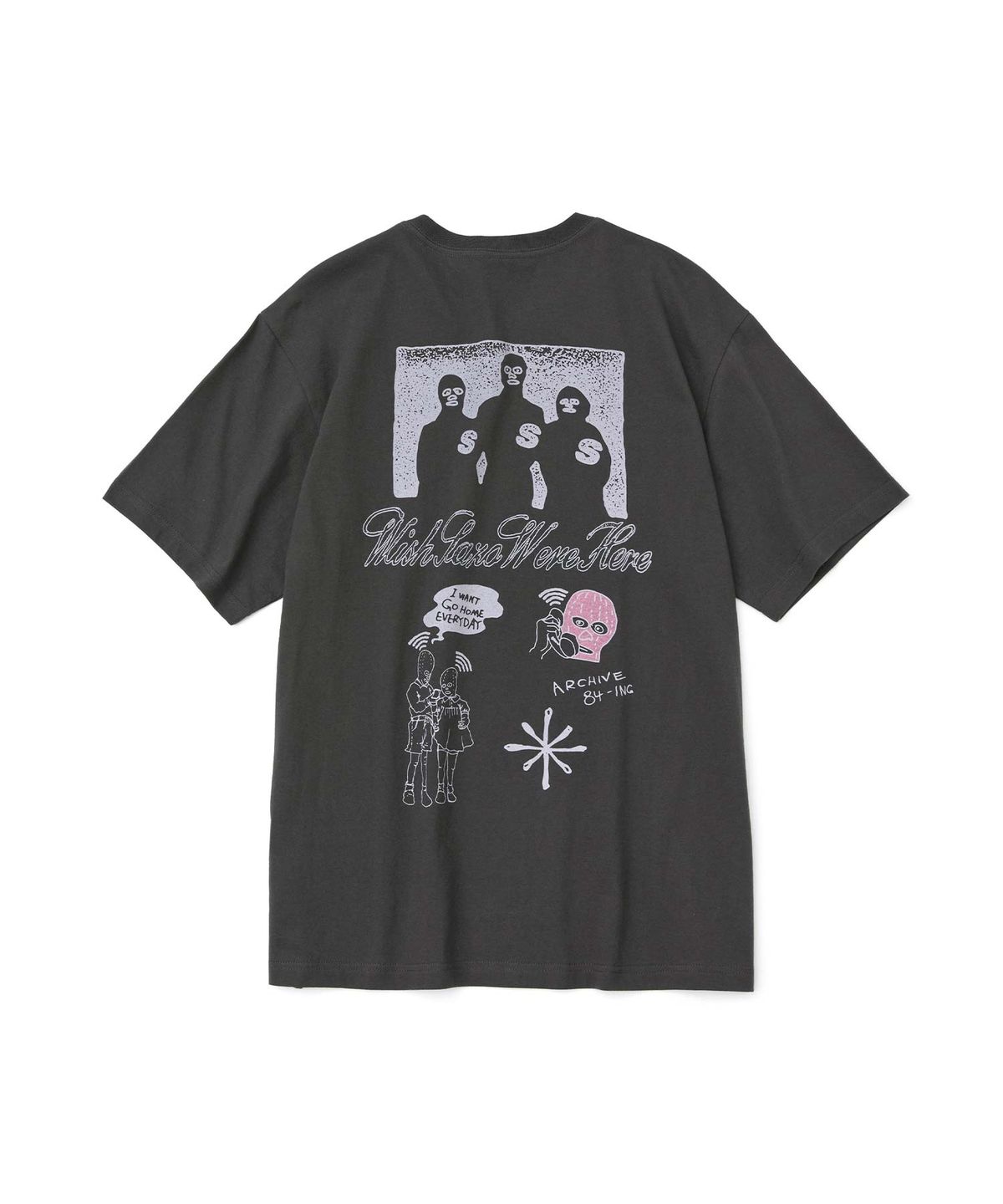 더블유엠씨(WMC) 포운 브로커 티셔츠_CHARCOAL GREY
