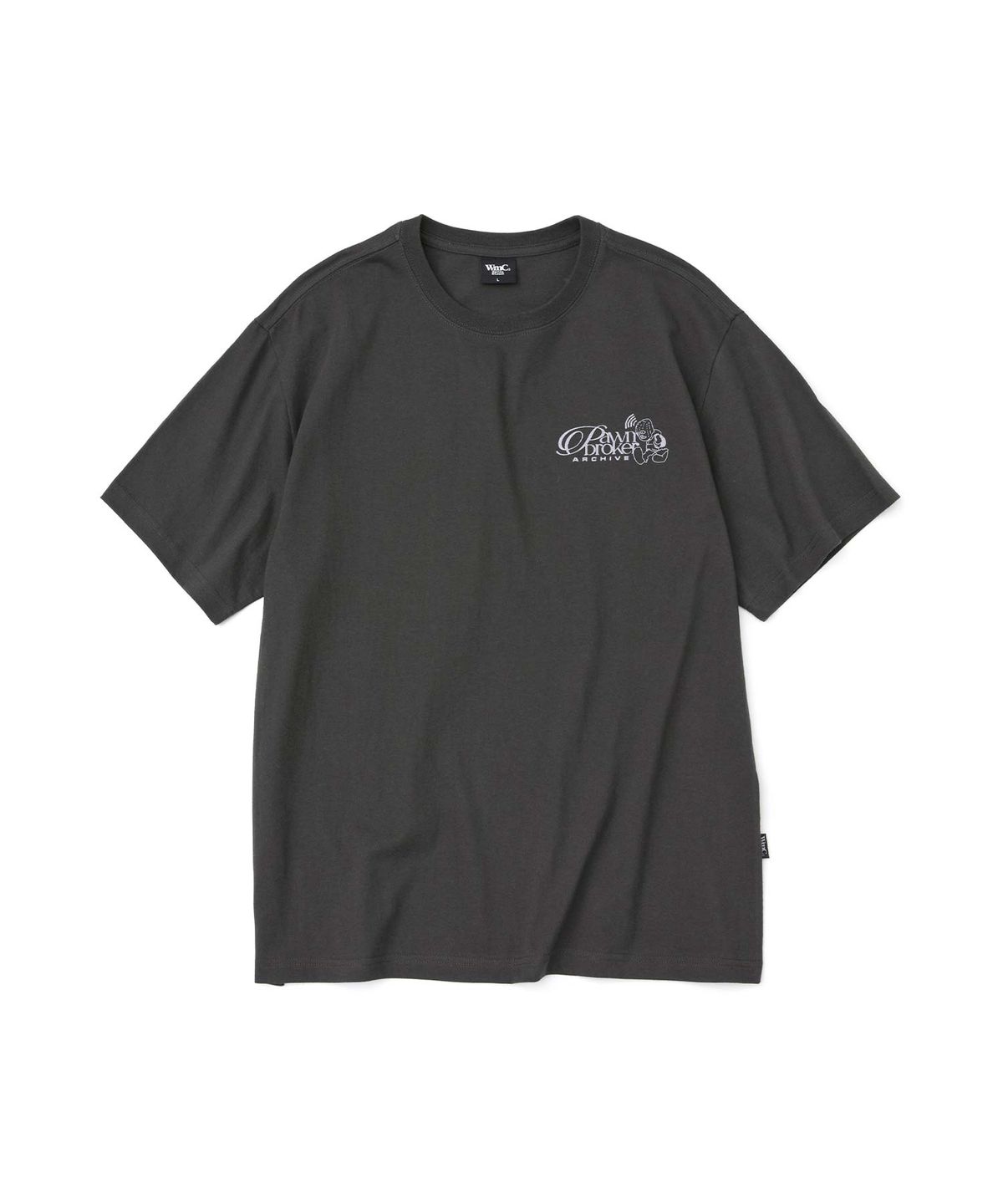 더블유엠씨(WMC) 포운 브로커 티셔츠_CHARCOAL GREY