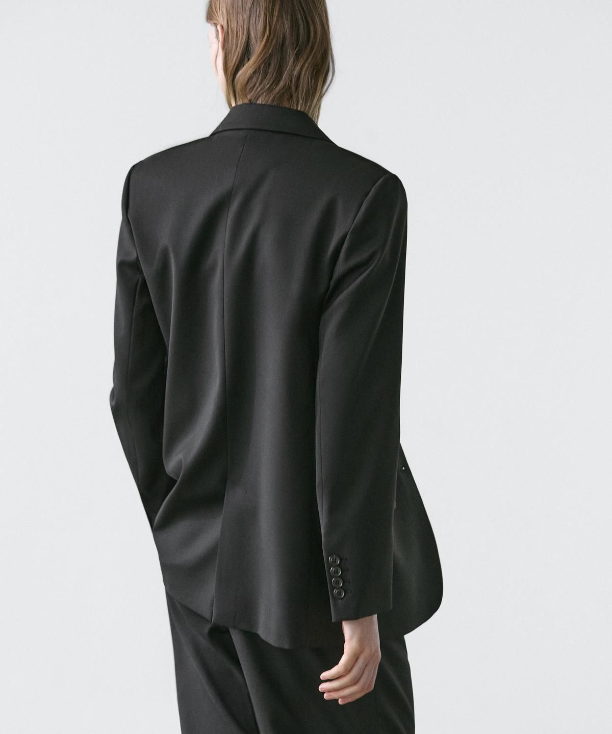 마시모두띠(MASSIMO DUTTI) 100% 엑스트라 파인 울 투 버튼 블레이저