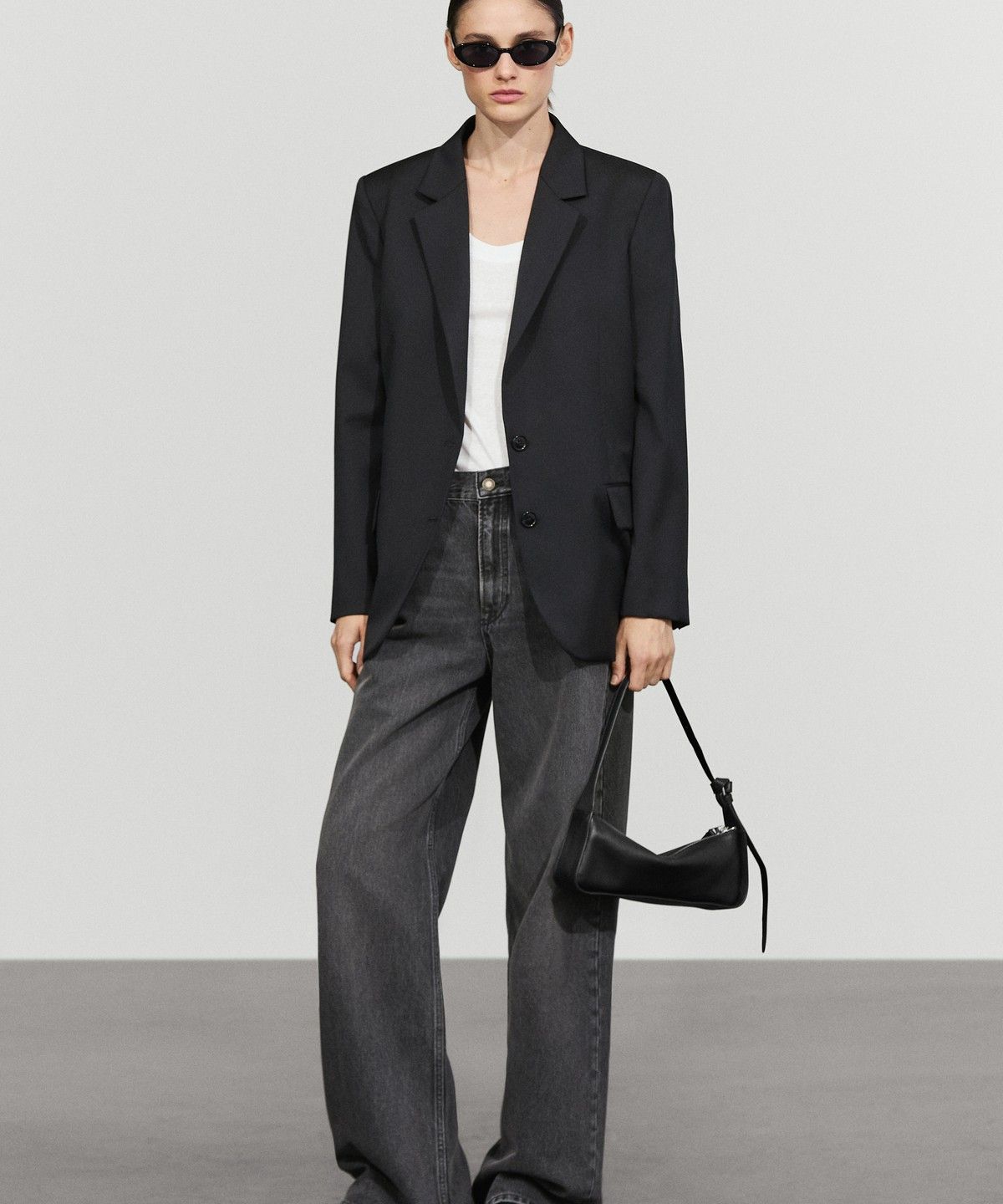 마시모두띠(MASSIMO DUTTI) 100% 엑스트라 파인 울 투 버튼 블레이저