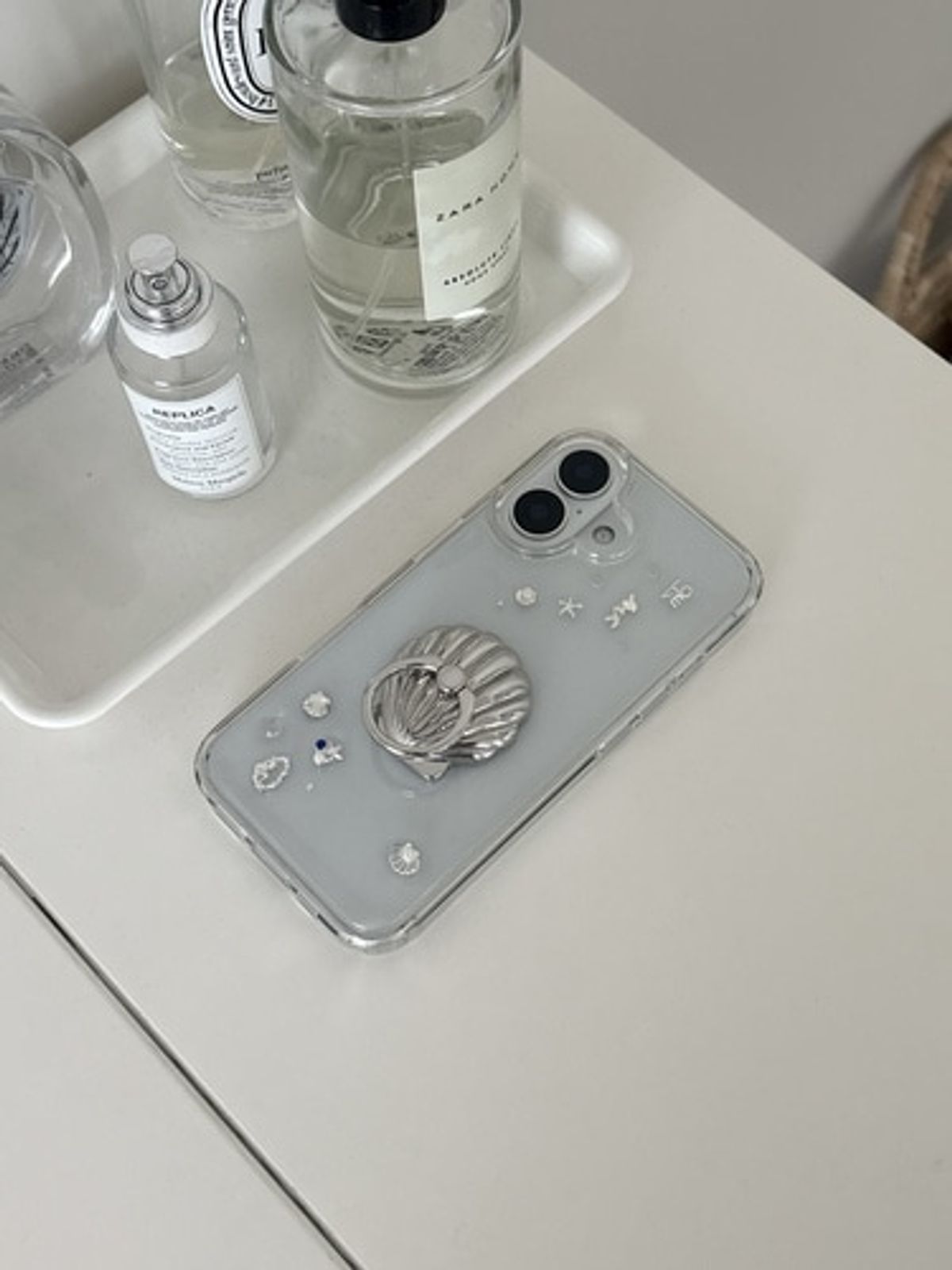 크림비(CREAMBEE) silver summer case + 조개핑거톡 일체형