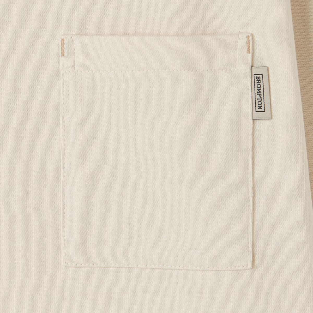 브롬톤 런던(BROMPTON LONDON) POCKET HALF SLEEVE T-SHIRT - CREAM (P253UTS410)