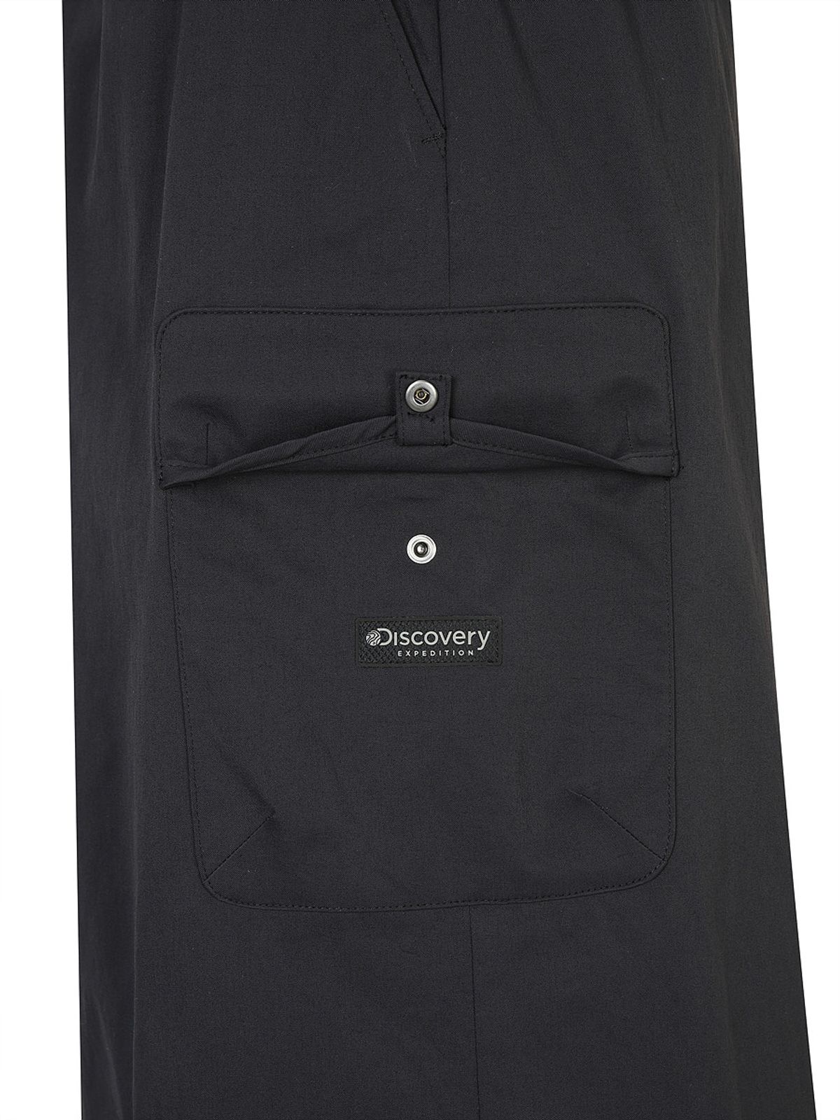 디스커버리 익스페디션(DISCOVERY EXPEDITION) 여성 파라슈트 기모안감 스커트 (BLACK)