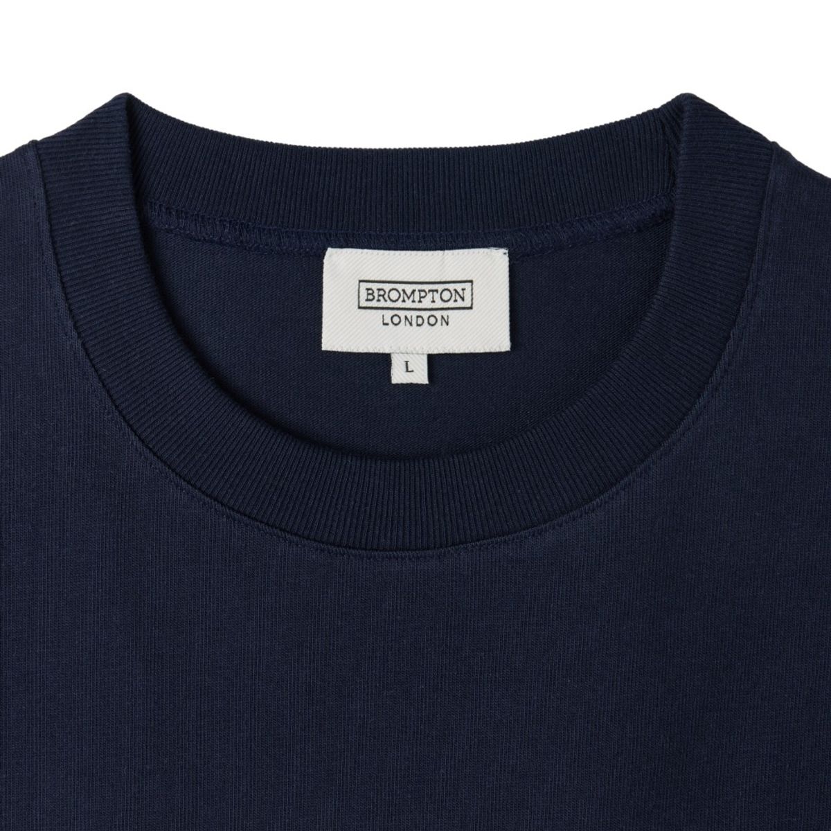 브롬톤 런던(BROMPTON LONDON) BASIC SOLID LONG SLEEVE T-SHIRT - NAVY (P253UTS411)