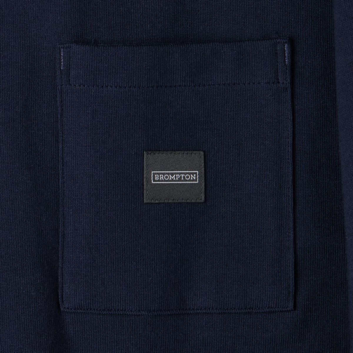 브롬톤 런던(BROMPTON LONDON) BASIC SOLID LONG SLEEVE T-SHIRT - NAVY (P253UTS411)
