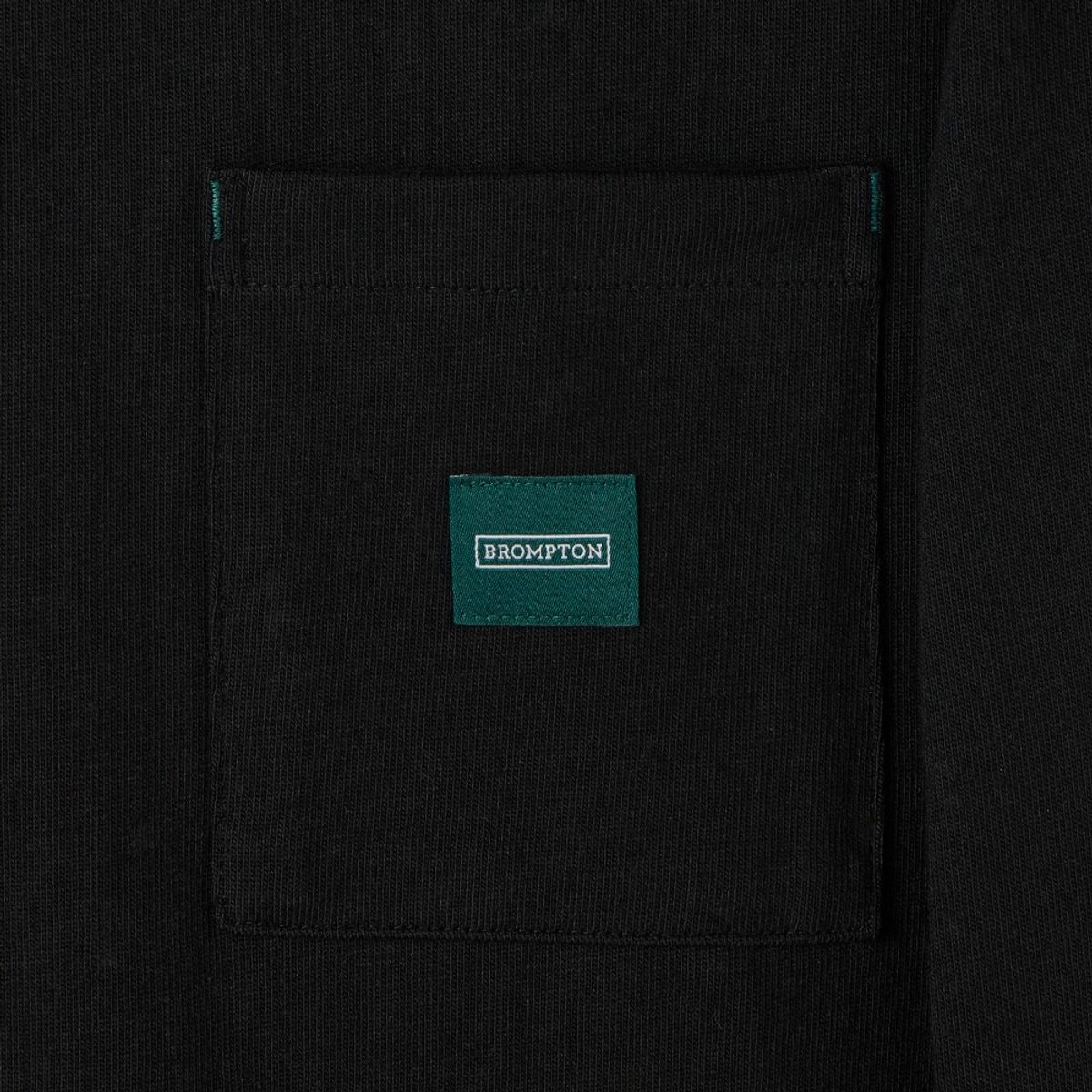 브롬톤 런던(BROMPTON LONDON) BASIC SOLID LONG SLEEVE T-SHIRT - BLACK (P253UTS411)