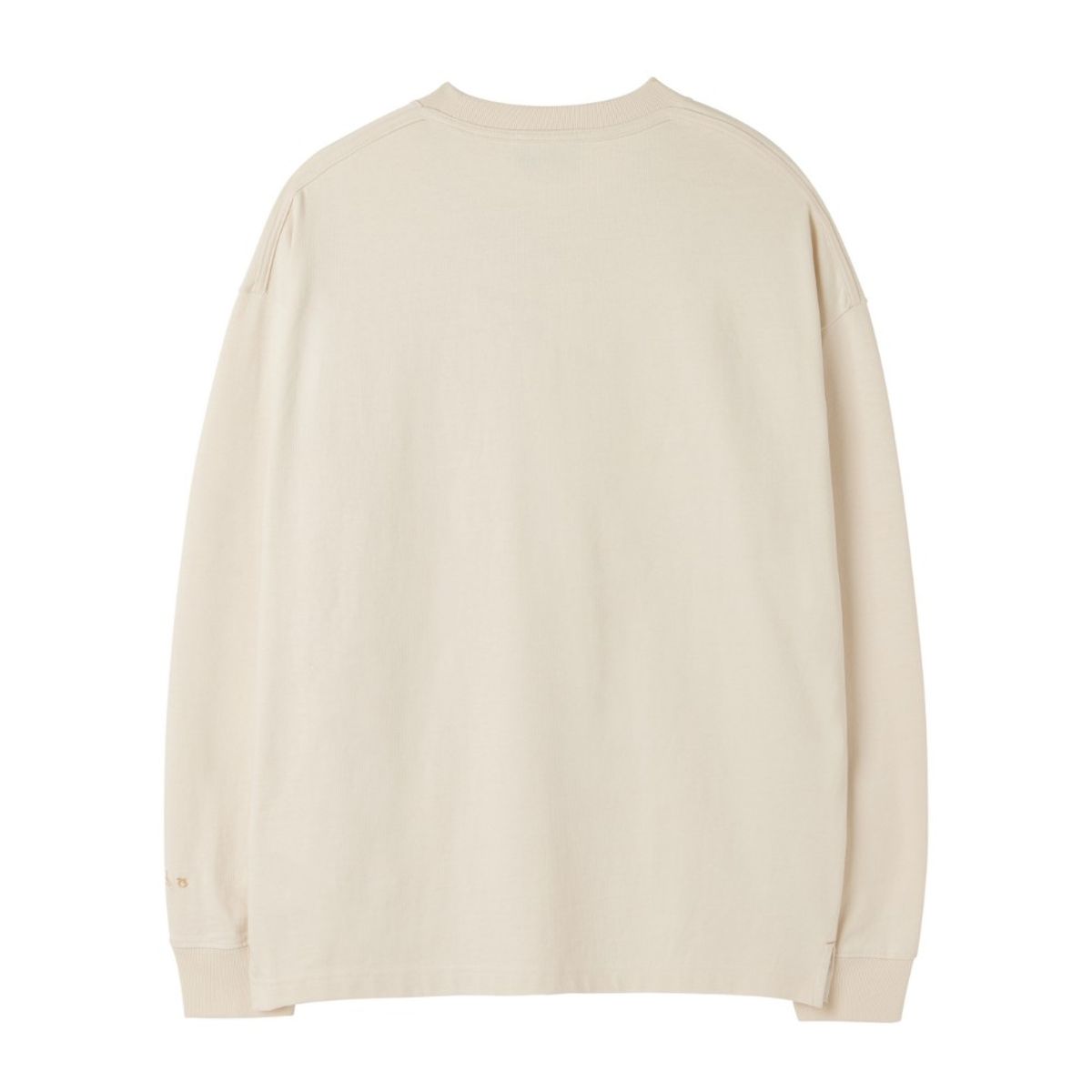 브롬톤 런던(BROMPTON LONDON) BASIC SOLID LONG SLEEVE T-SHIRT - CREAM (P253UTS411)