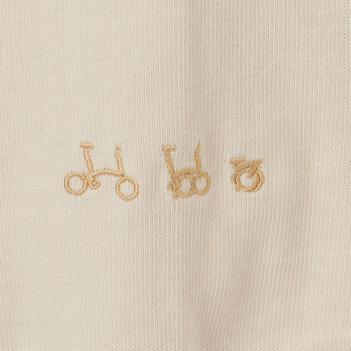 브롬톤 런던(BROMPTON LONDON) BASIC SOLID LONG SLEEVE T-SHIRT - CREAM (P253UTS411)
