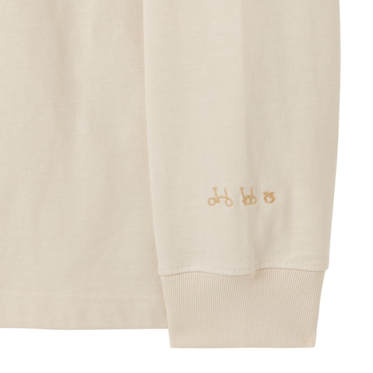 브롬톤 런던(BROMPTON LONDON) BASIC SOLID LONG SLEEVE T-SHIRT - CREAM (P253UTS411)