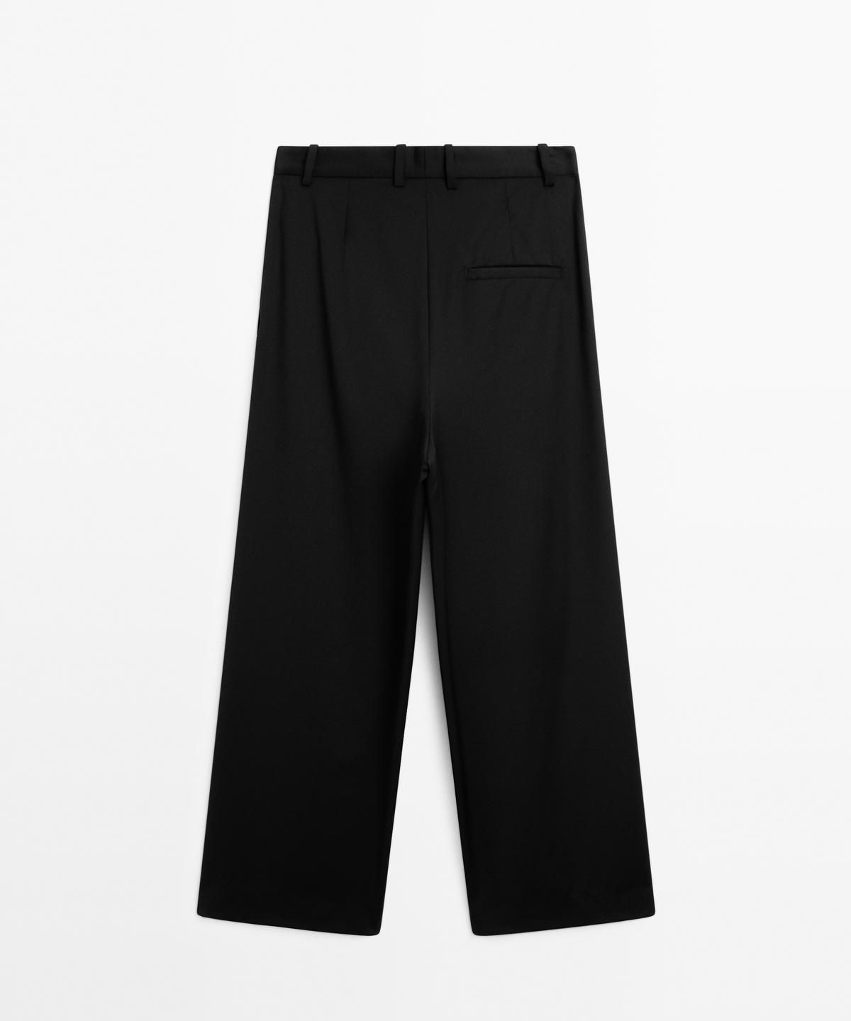 마시모두띠(MASSIMO DUTTI) 엑스트라 파인 울 플리츠 팬츠