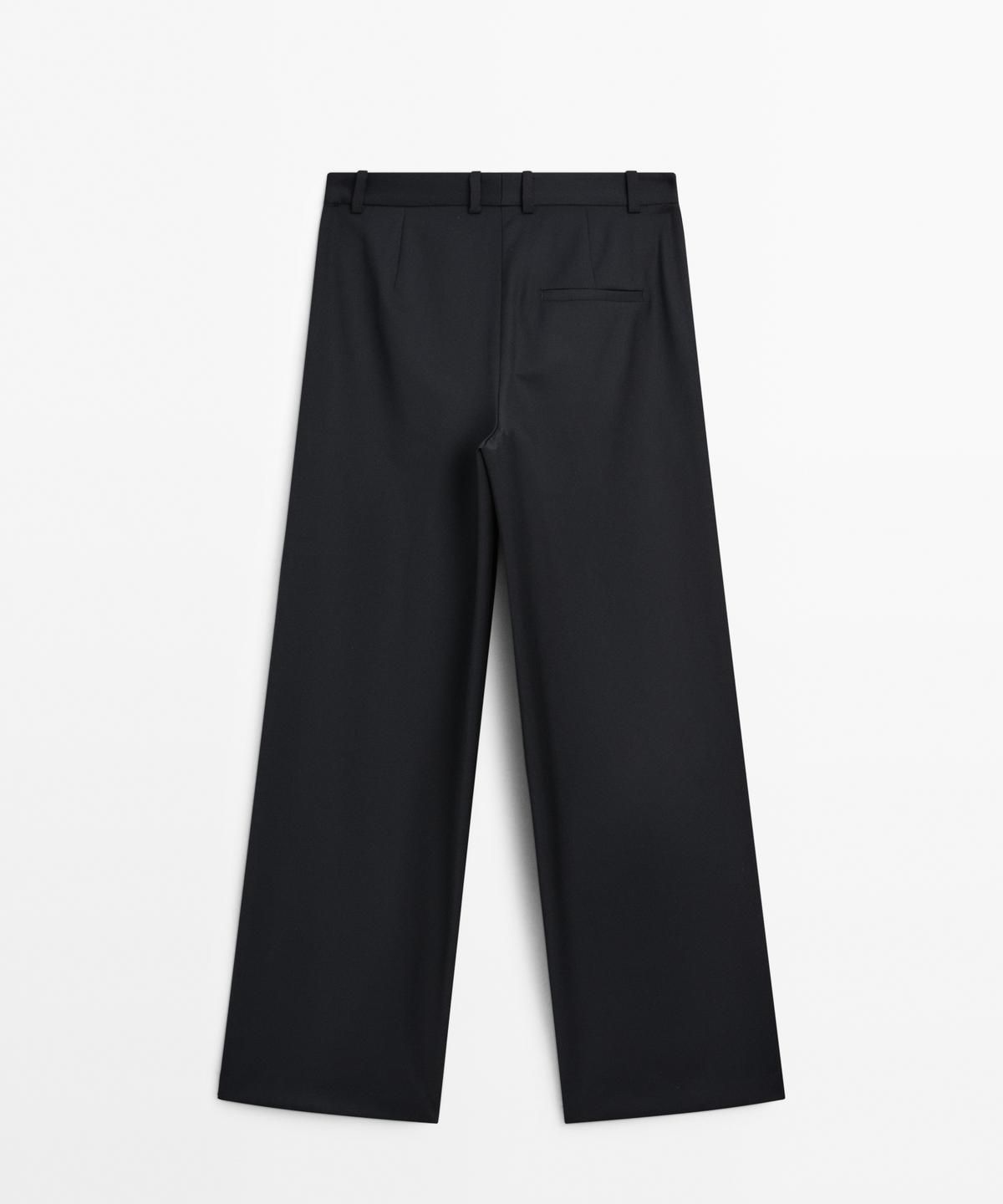 마시모두띠(MASSIMO DUTTI) 엑스트라 파인 울 플리츠 팬츠