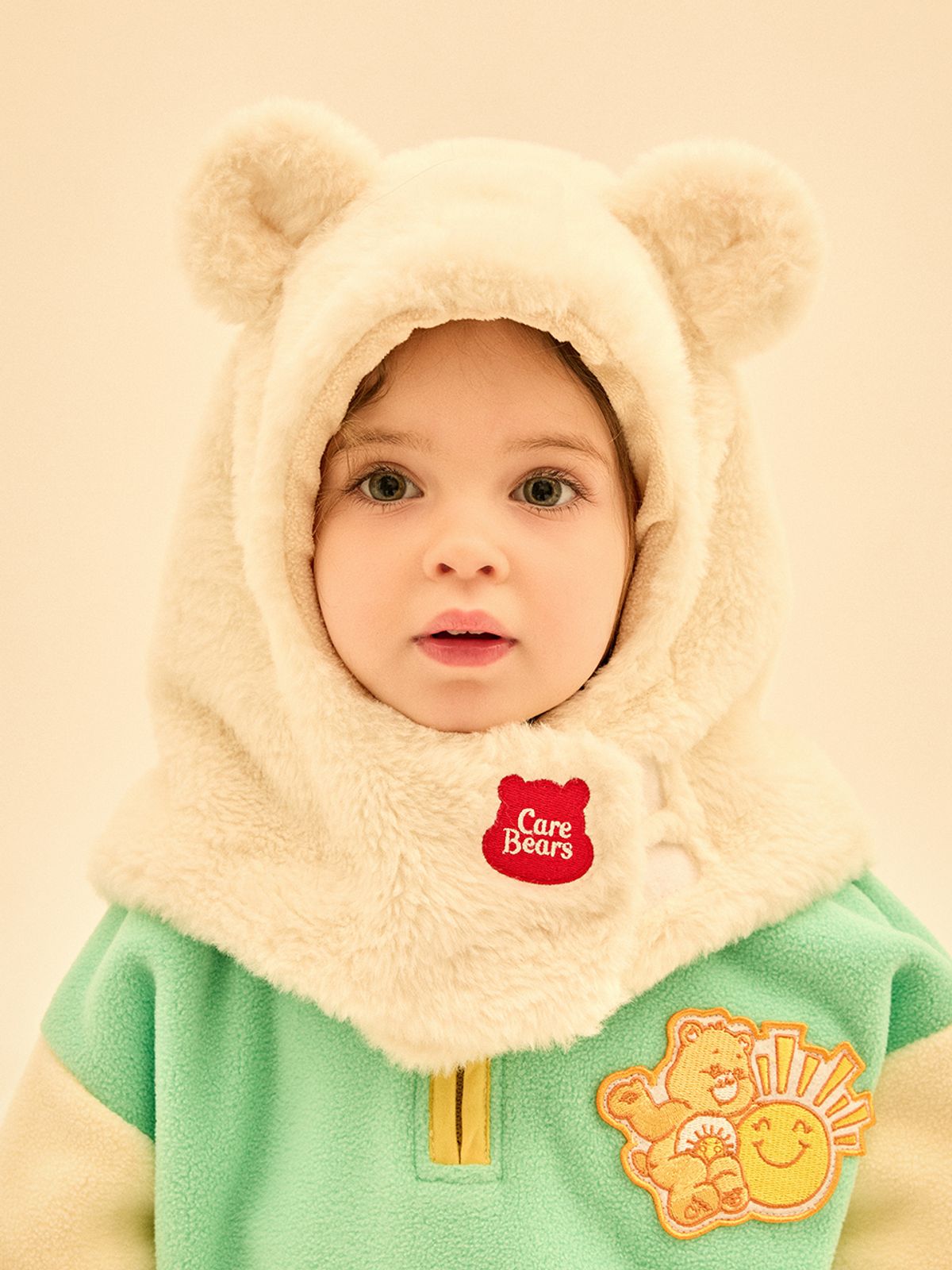 케어베어(CAREBEARS) 따뜻한 곰돌이 케이프 후디