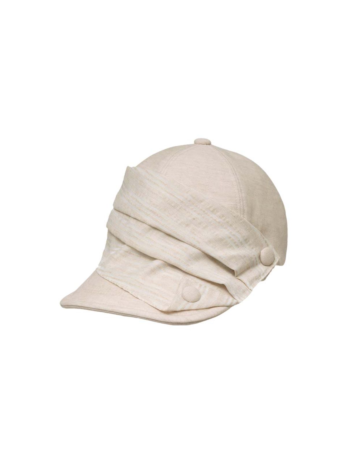 브라운햇(BROWNHAT) 버튼 포인트 드레이퍼리 와이어 브림캡