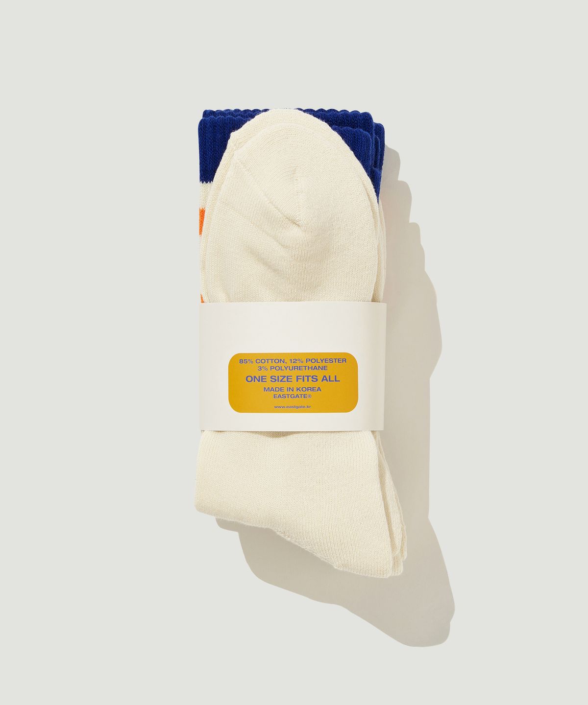 이스트코(EASTCO) [3-PACK] 7012 애슬레틱 삭스 내추럴 크림