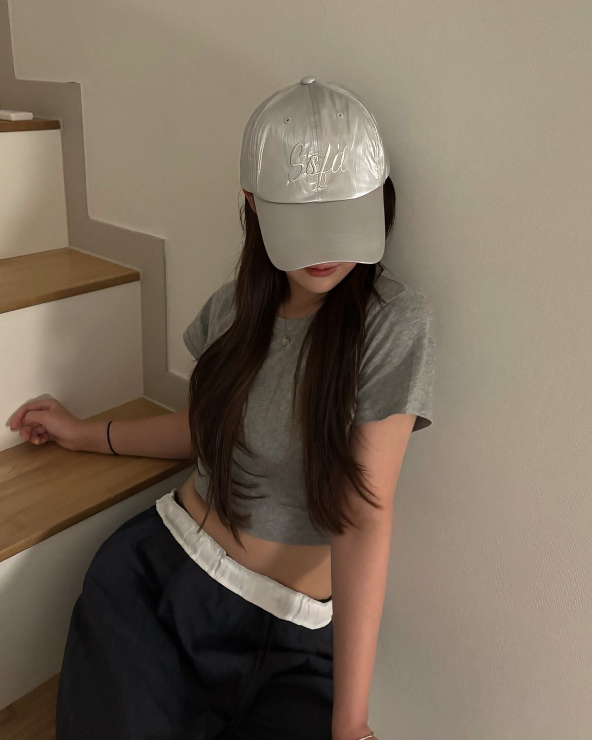 투에스핏(TOOSPIT) SSPIT LOGOSILVER BALL CAP