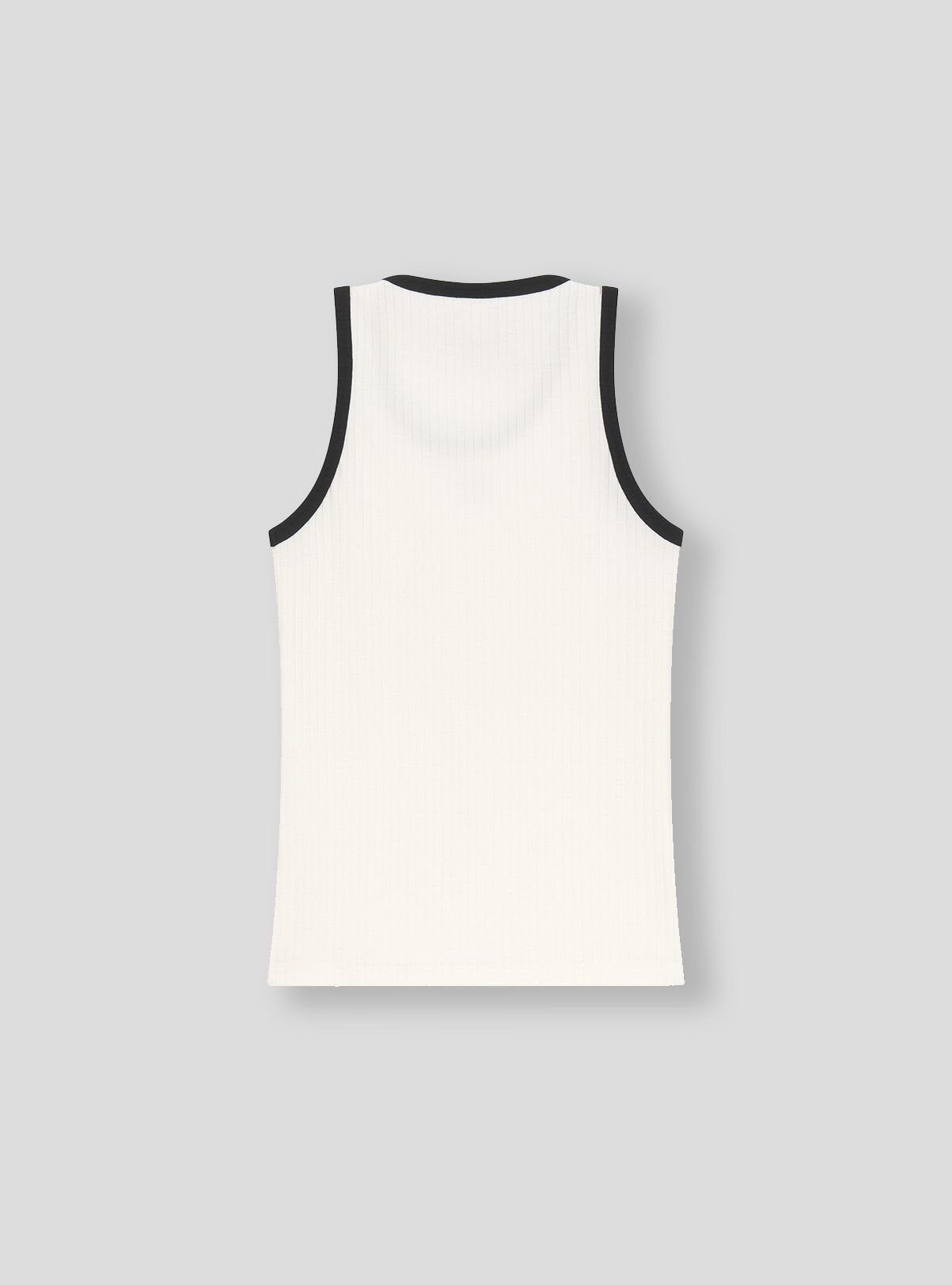 쿠르베(COURBE) Contrast Wed Sleeveless (White)