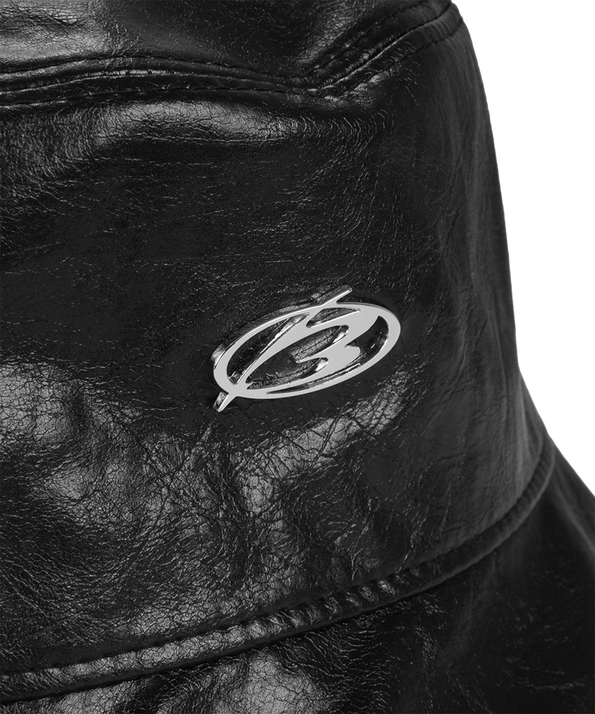 모어댄블랙(MORE THAN BLACK) LEATHER BUCKET HAT