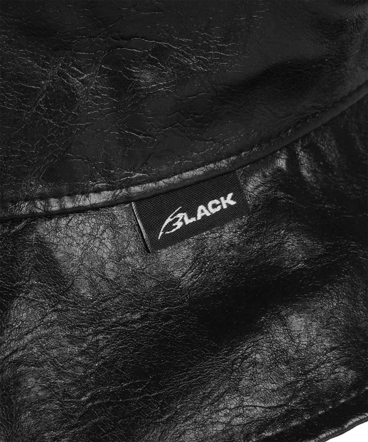 모어댄블랙(MORE THAN BLACK) LEATHER BUCKET HAT