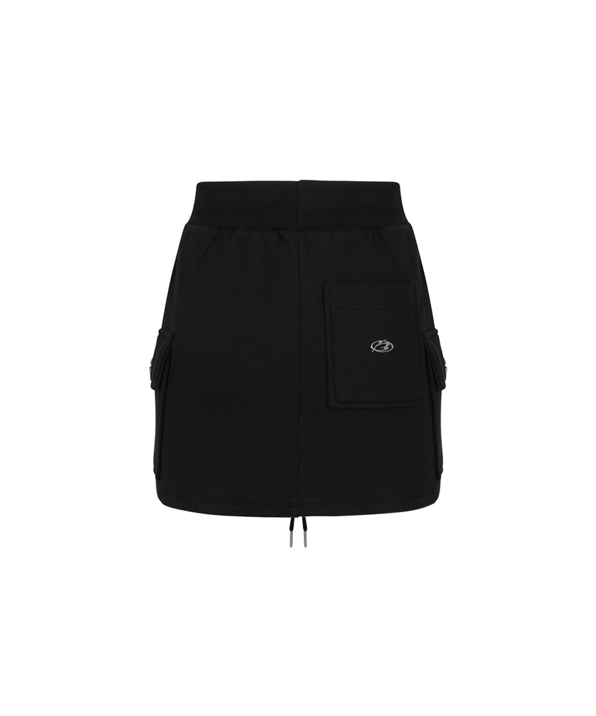 모어댄블랙(MORE THAN BLACK) LOGO CARGO SWEAT SKIRT