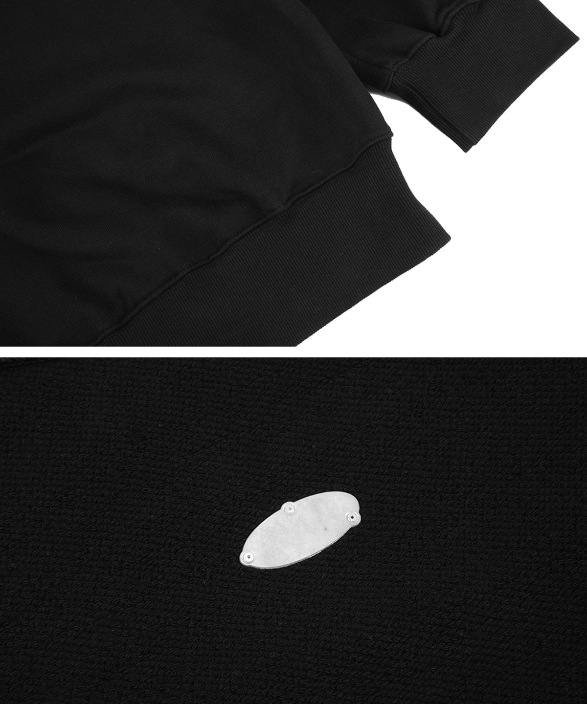 모어댄블랙(MORE THAN BLACK) LOGO CARGO SWEAT SHIRT