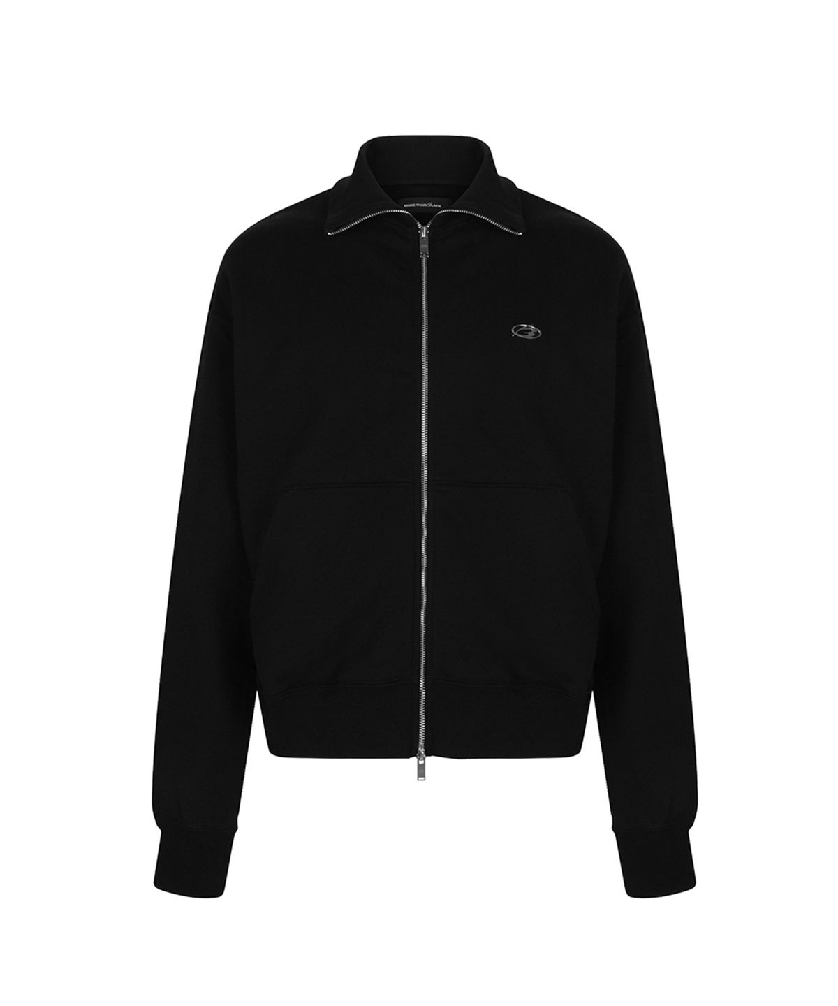 모어댄블랙(MORE THAN BLACK) LOGO POLA SWEAT JACKET