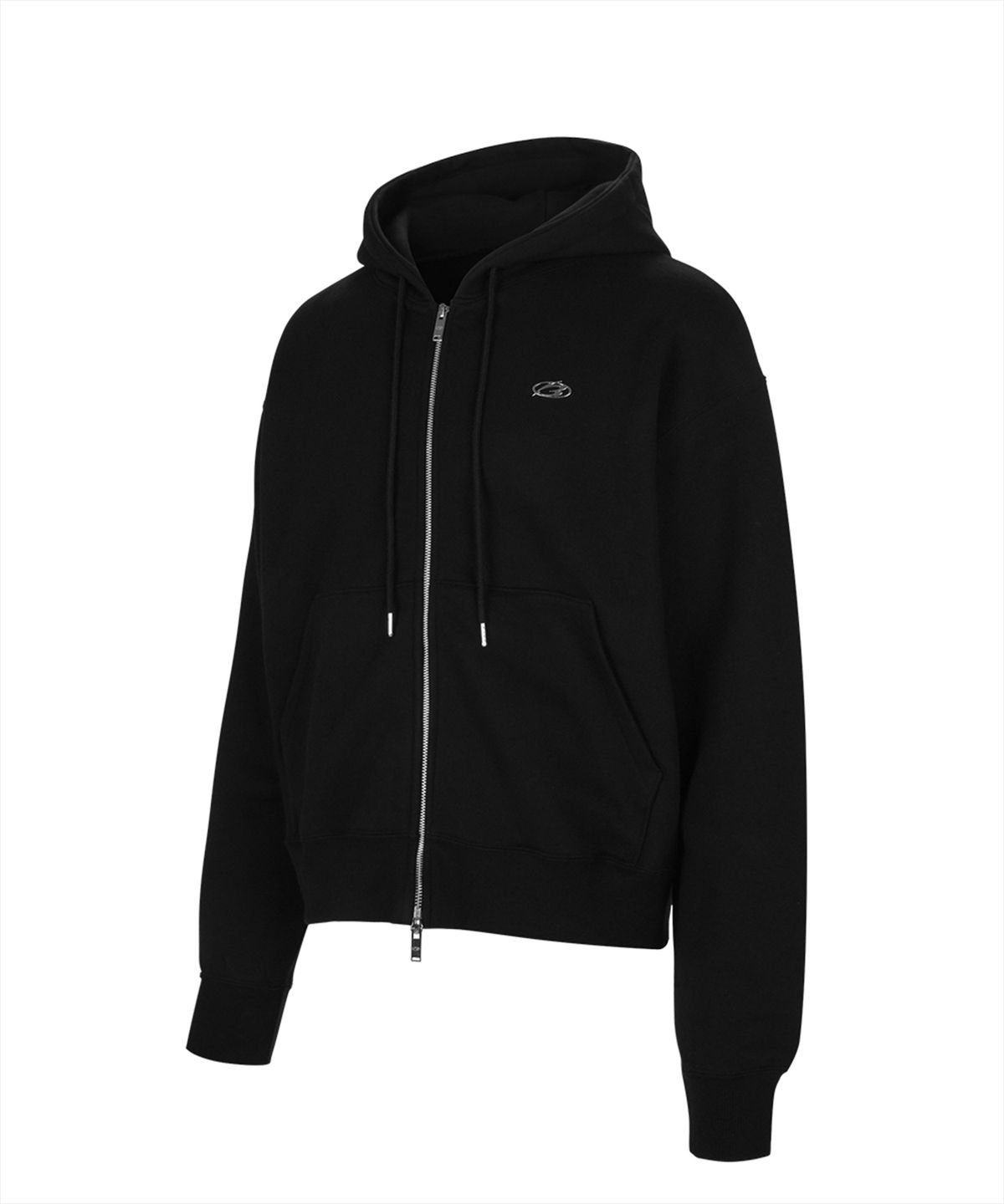 모어댄블랙(MORE THAN BLACK) LOGO HOOD SWEAT JACKET
