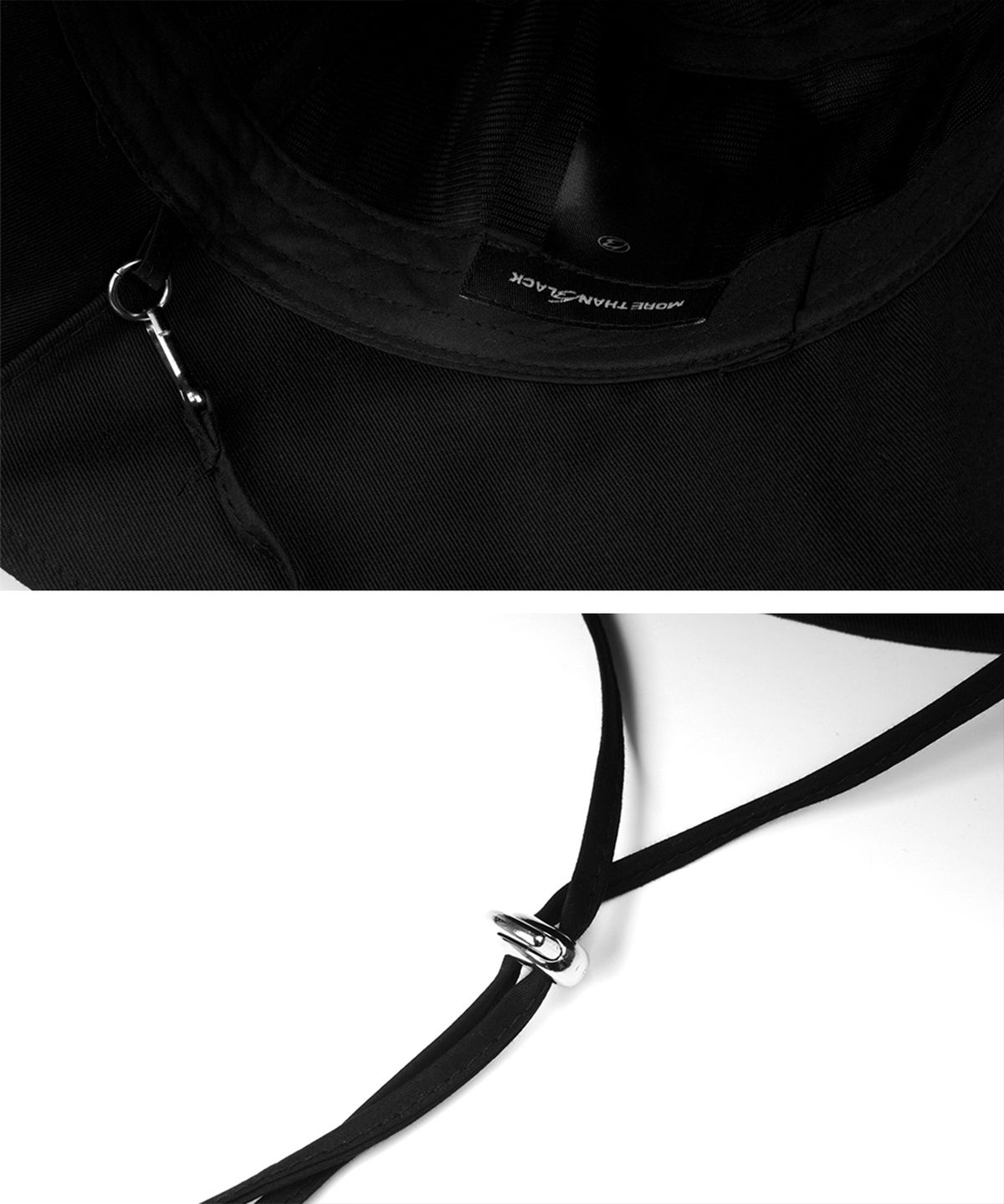 모어댄블랙(MORE THAN BLACK) LOGO BUCKET HAT